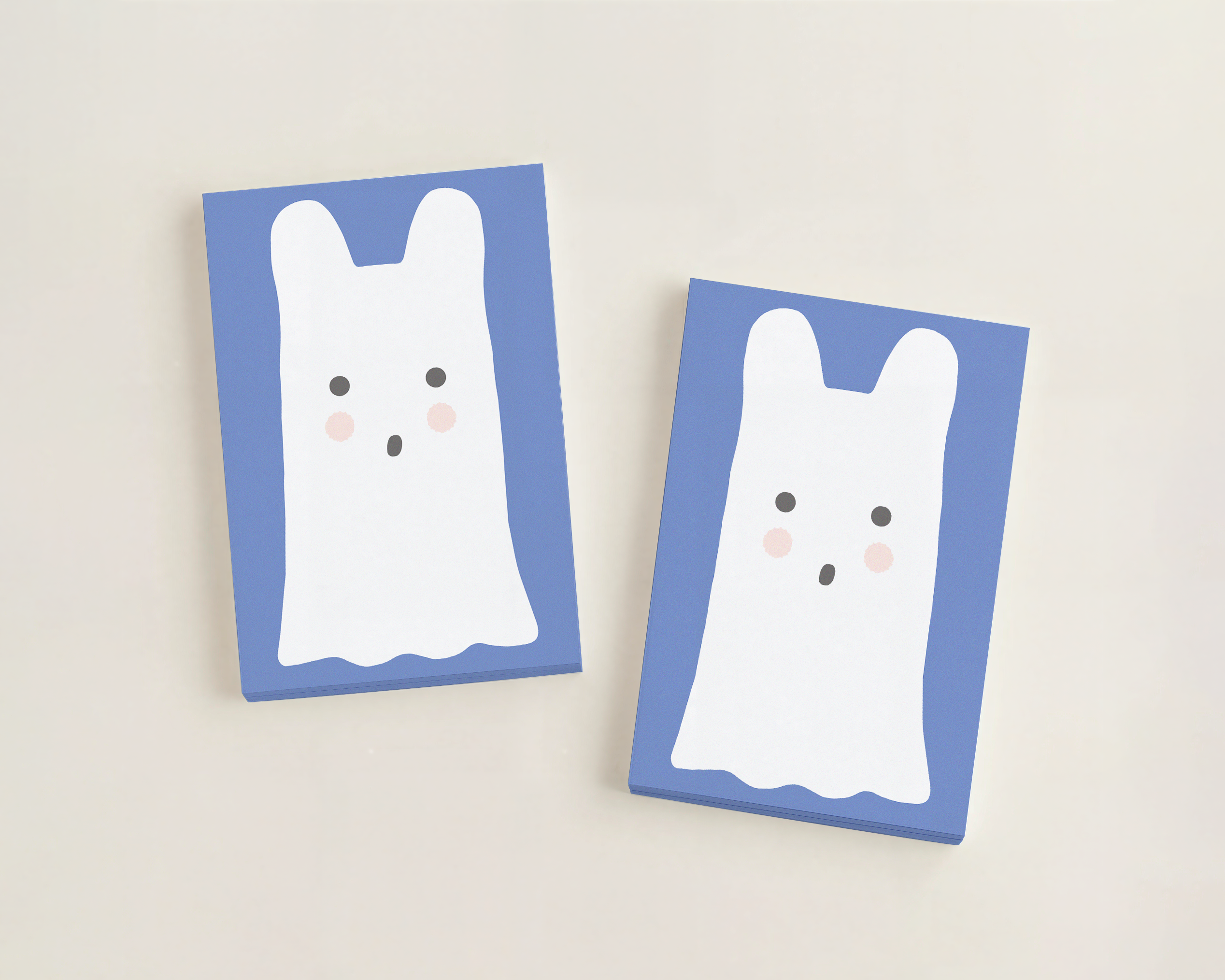 Clem the Ghost Sticky Notepad - Hoppy Haunting!
