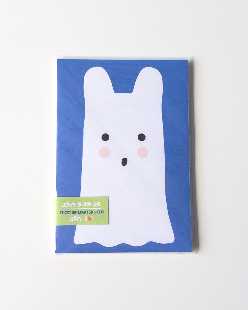Clem the Ghost Sticky Notepad - Hoppy Haunting!