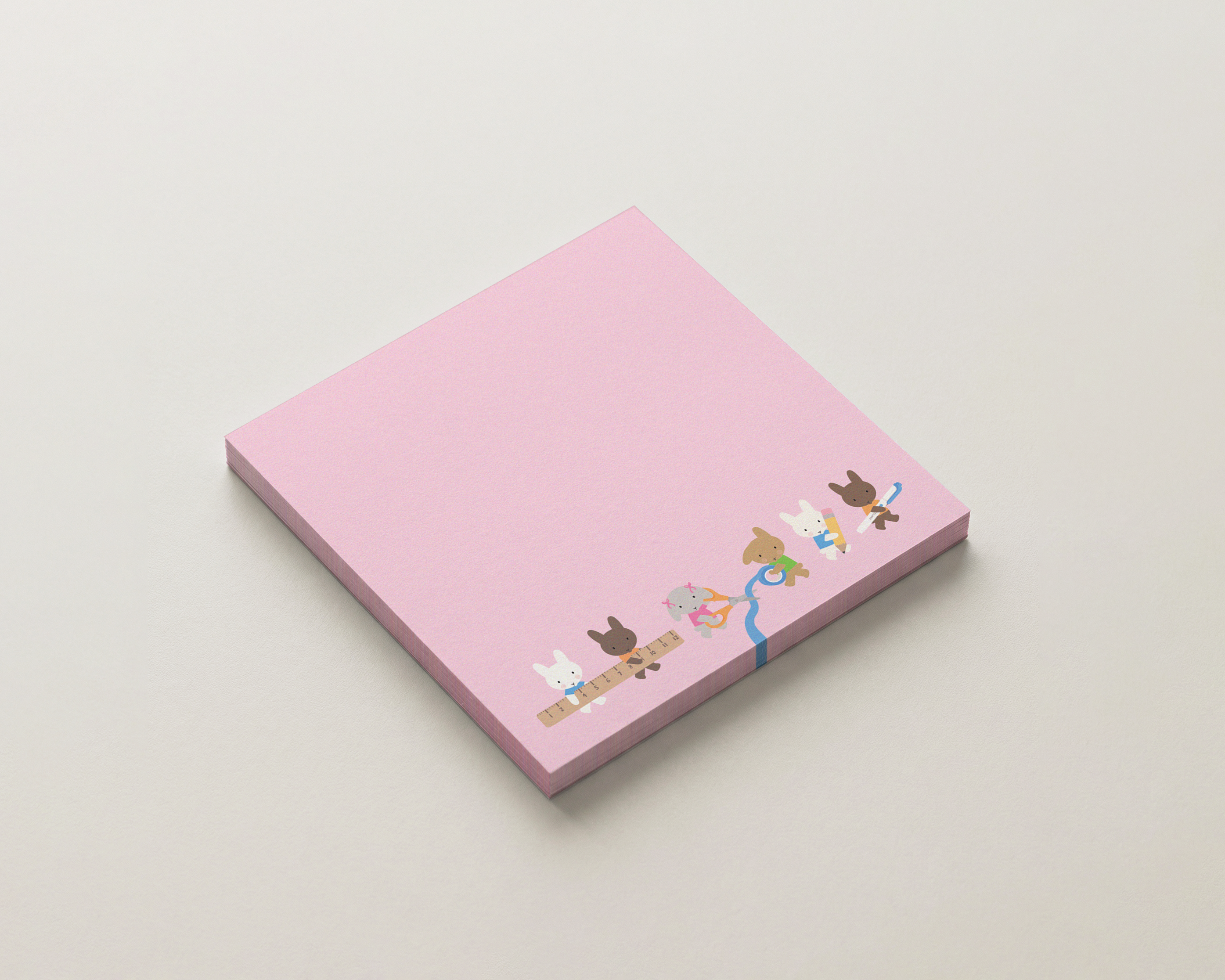 Crafty Clem & Friends Stationery Parade Sticky Note