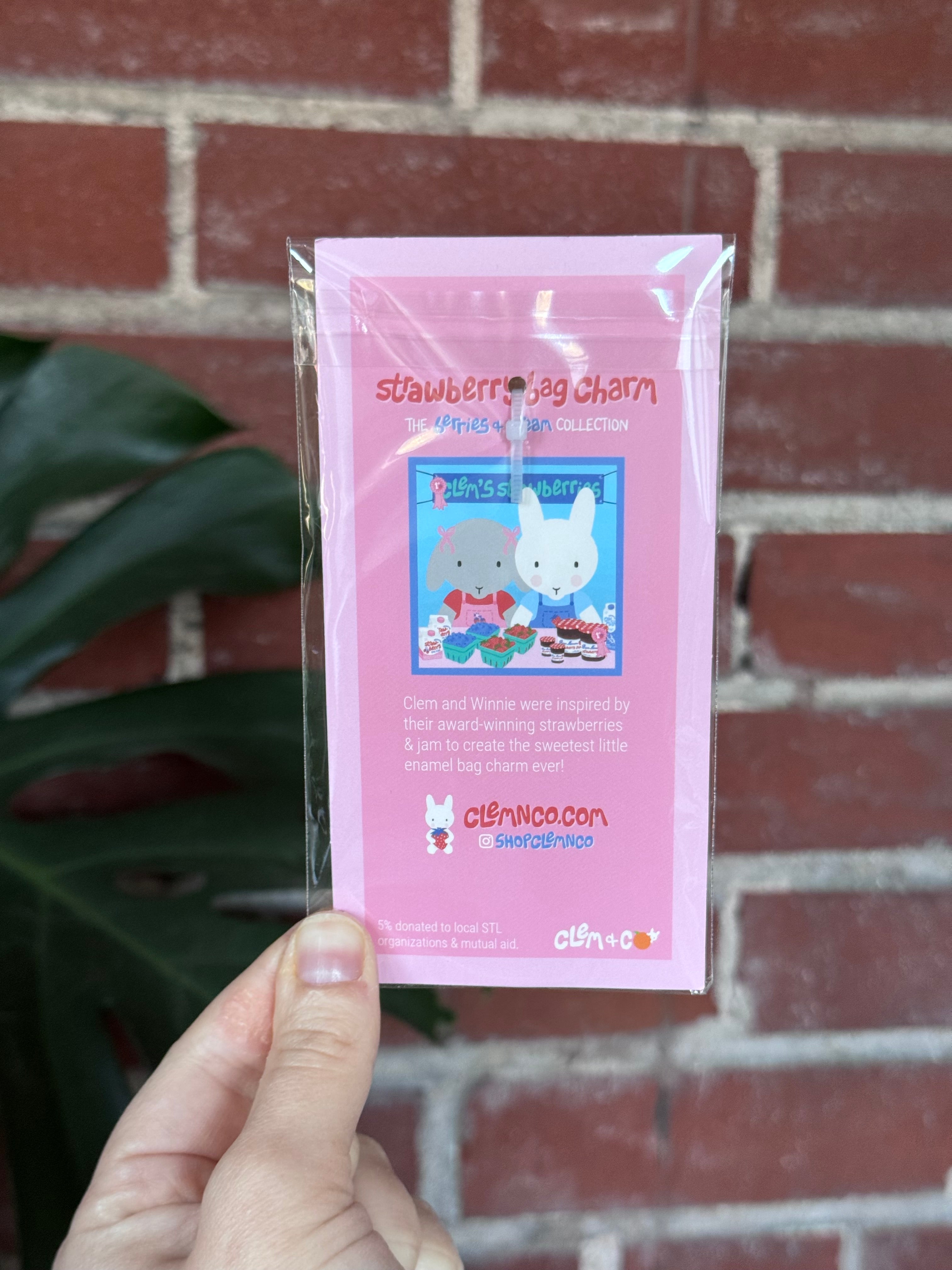 Strawberry Bag Charm