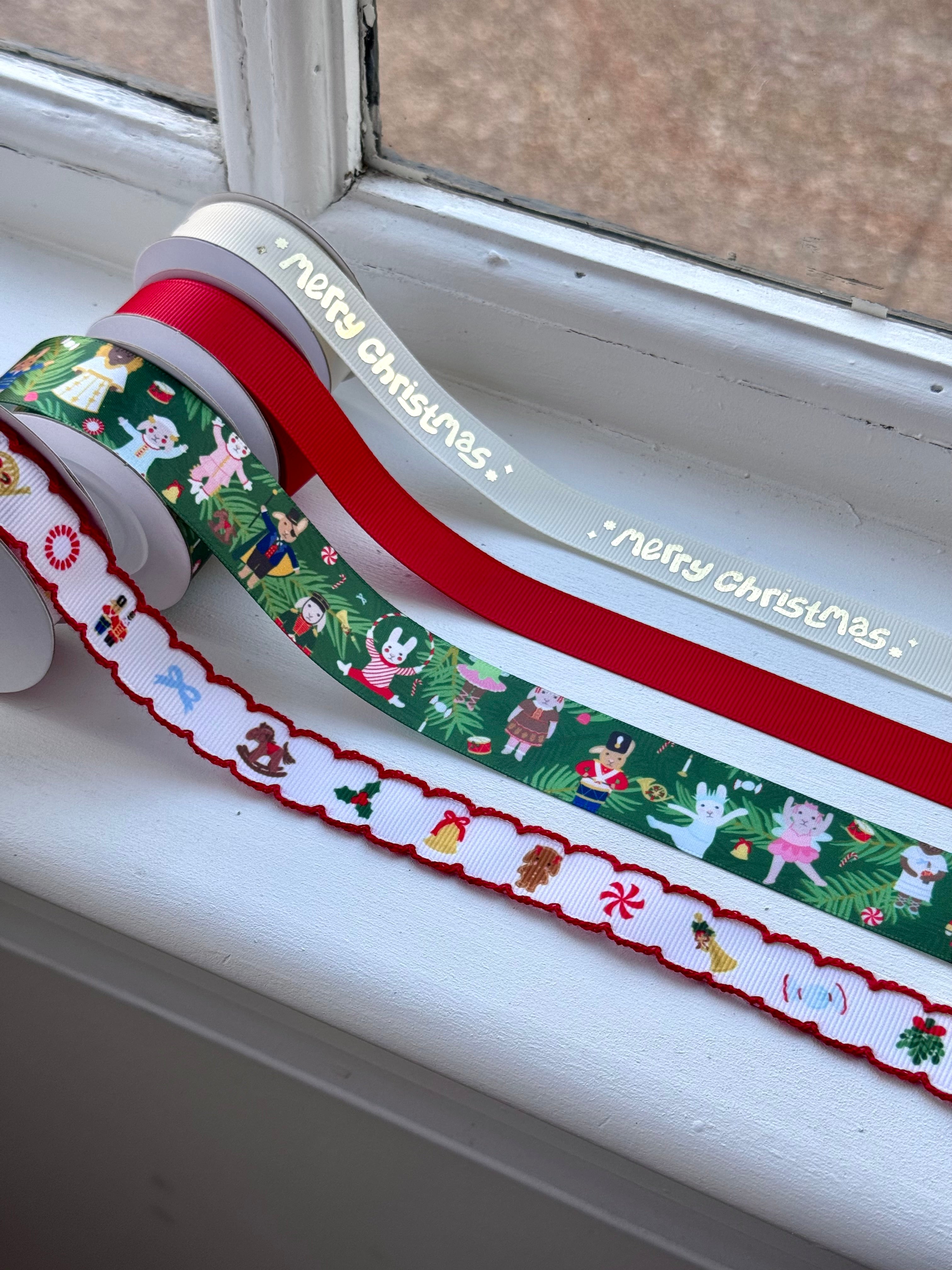 Ribbon Set of 4: Nutcracker Bunny Ballet