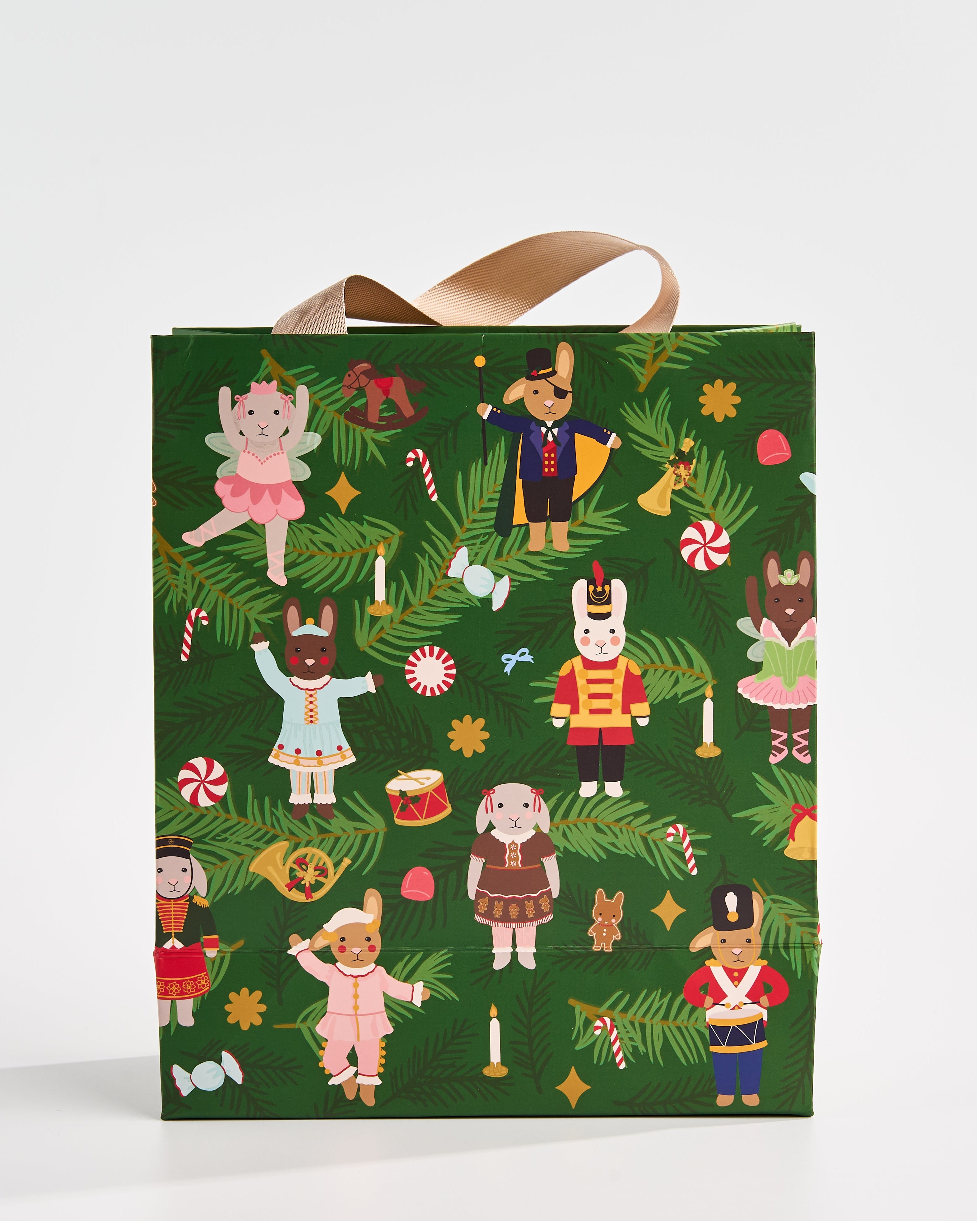 Medium Nutcracker Gift Bag - Bunny Ballet