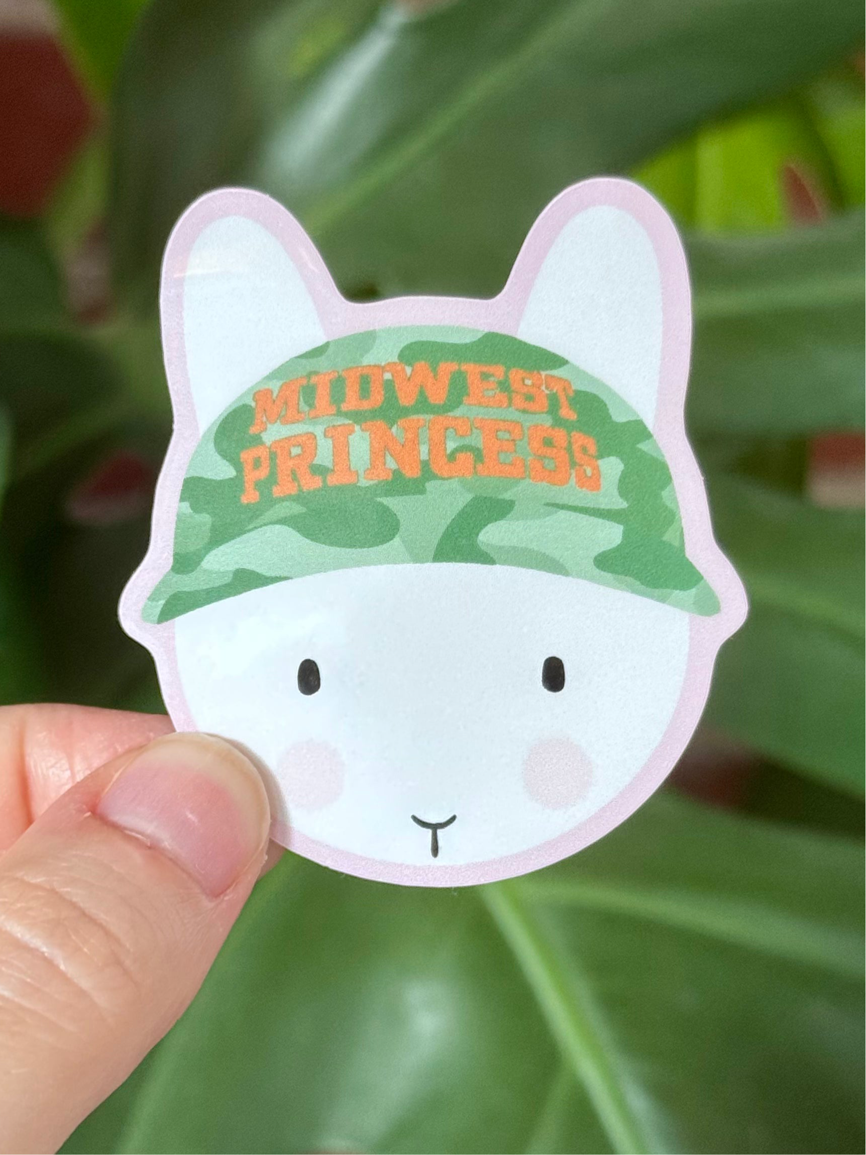 Midwest Princess Hat Clem the Bun Sticker