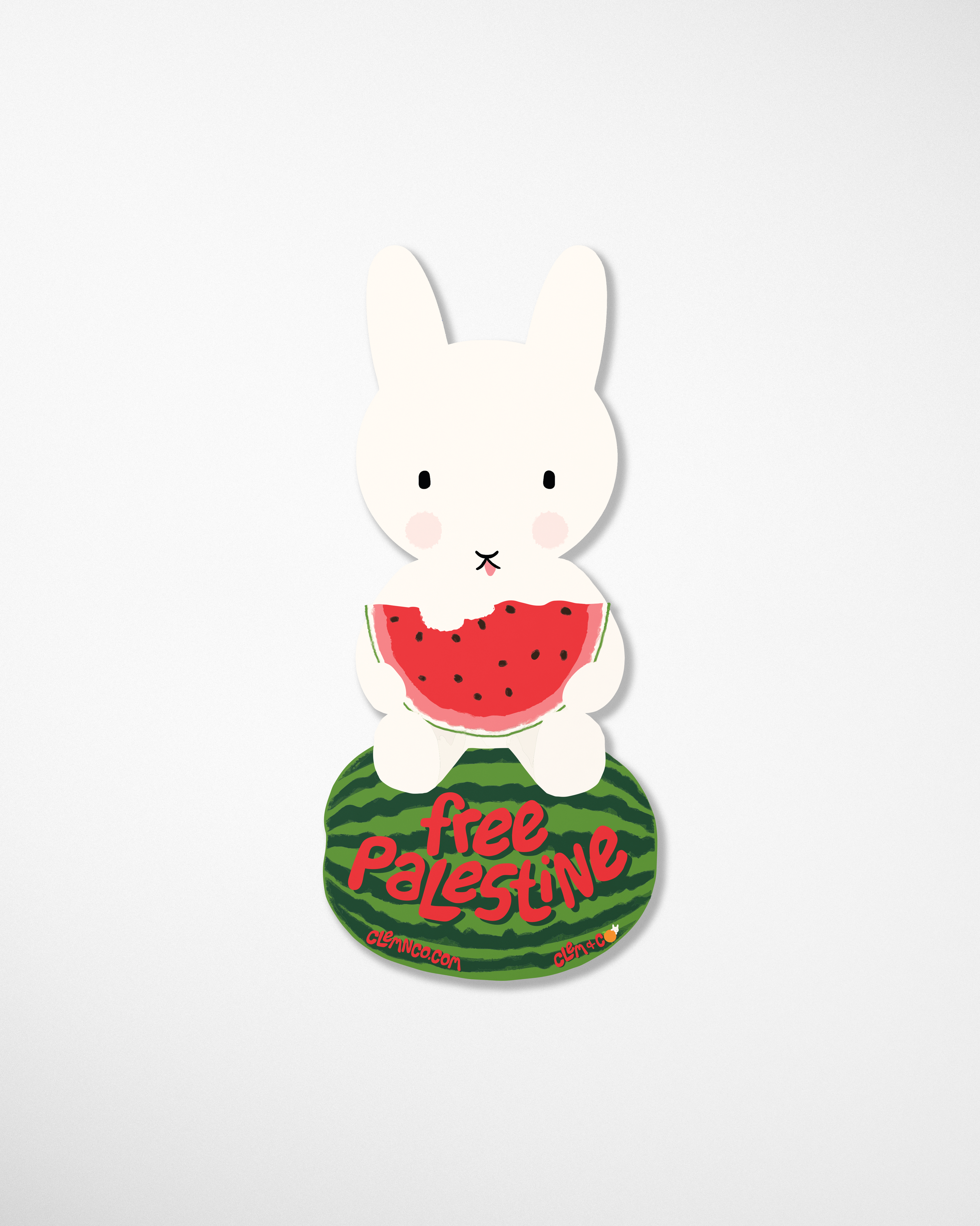 Free Palestine Clem Bookmark, Die-Cut