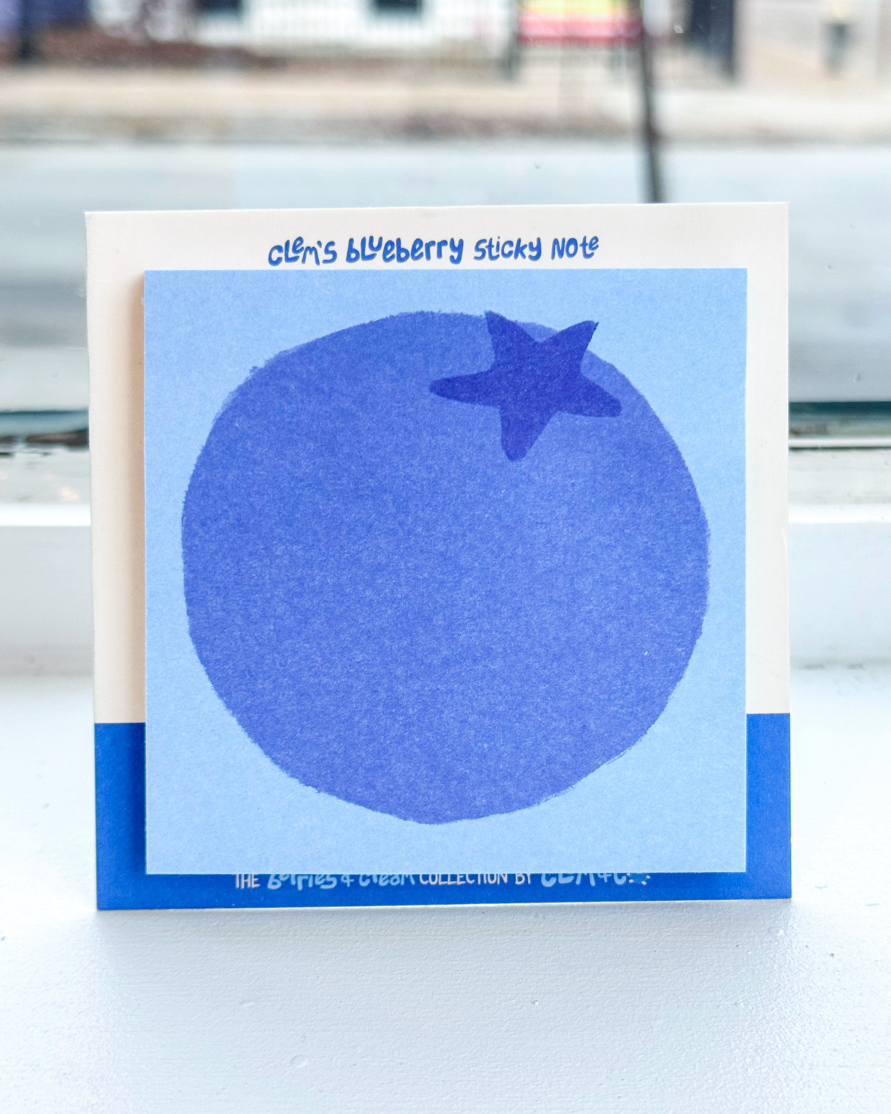 Clem's Blueberry Sticky Note