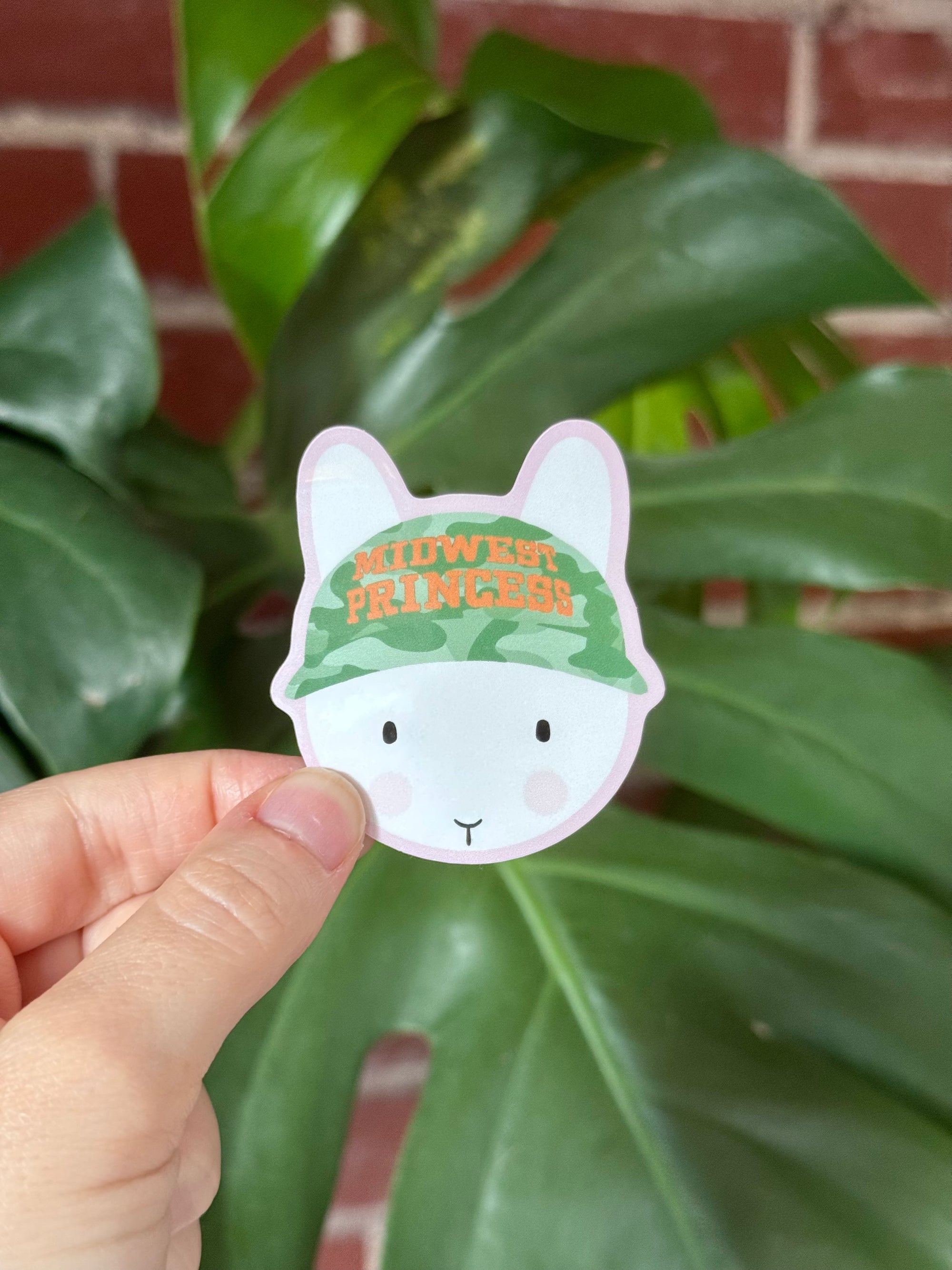 Midwest Princess Hat Clem the Bun Sticker