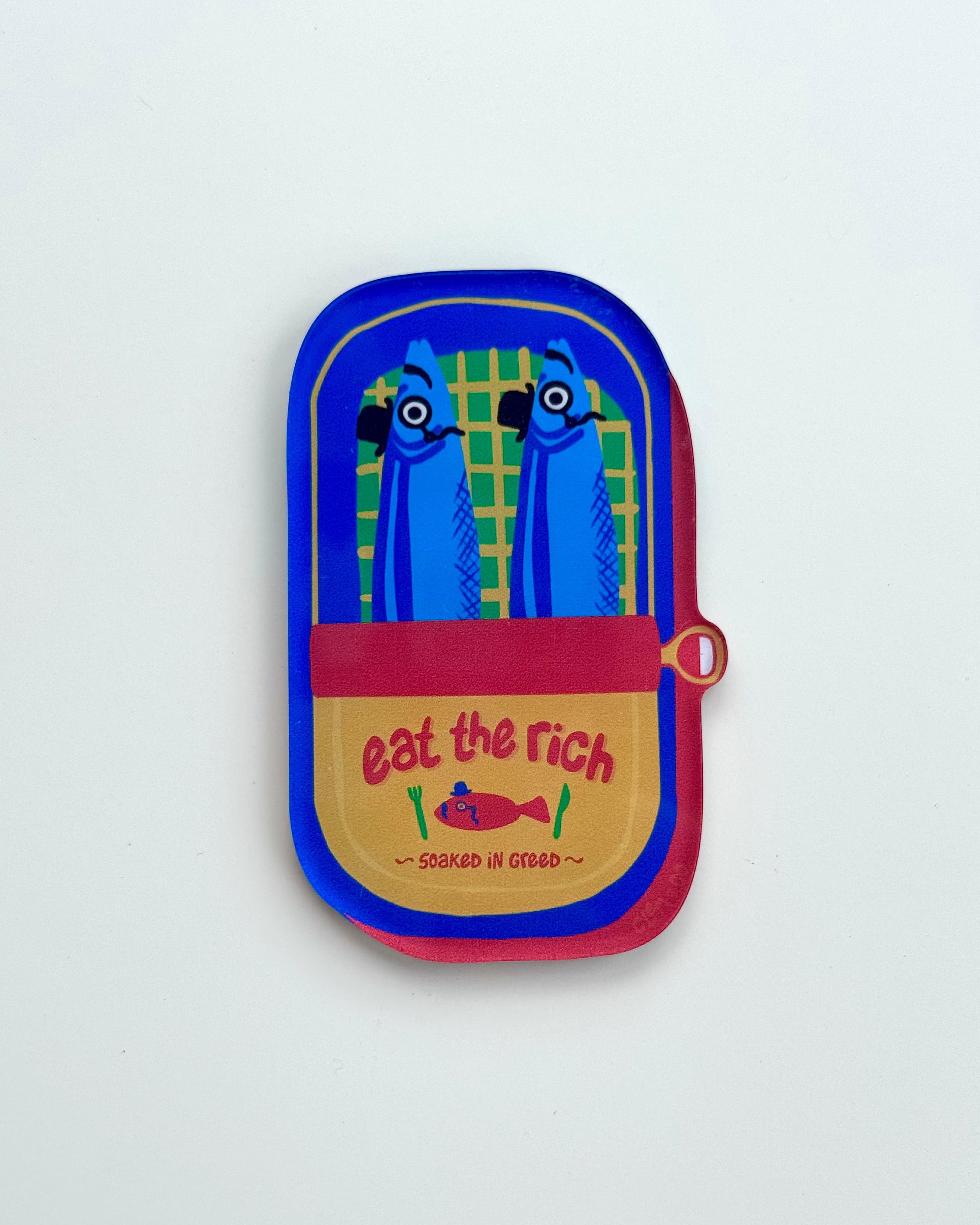 Eat the Rich Sardine Tin Magnet