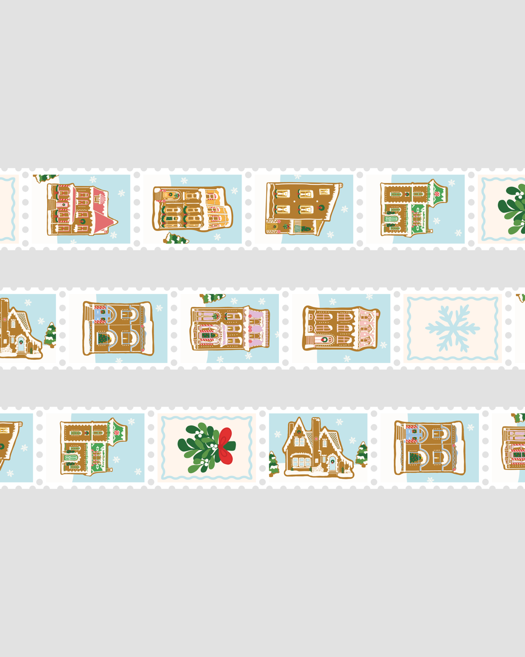 Gingerbread House Stamp Washi Tape - Home for the Holidays