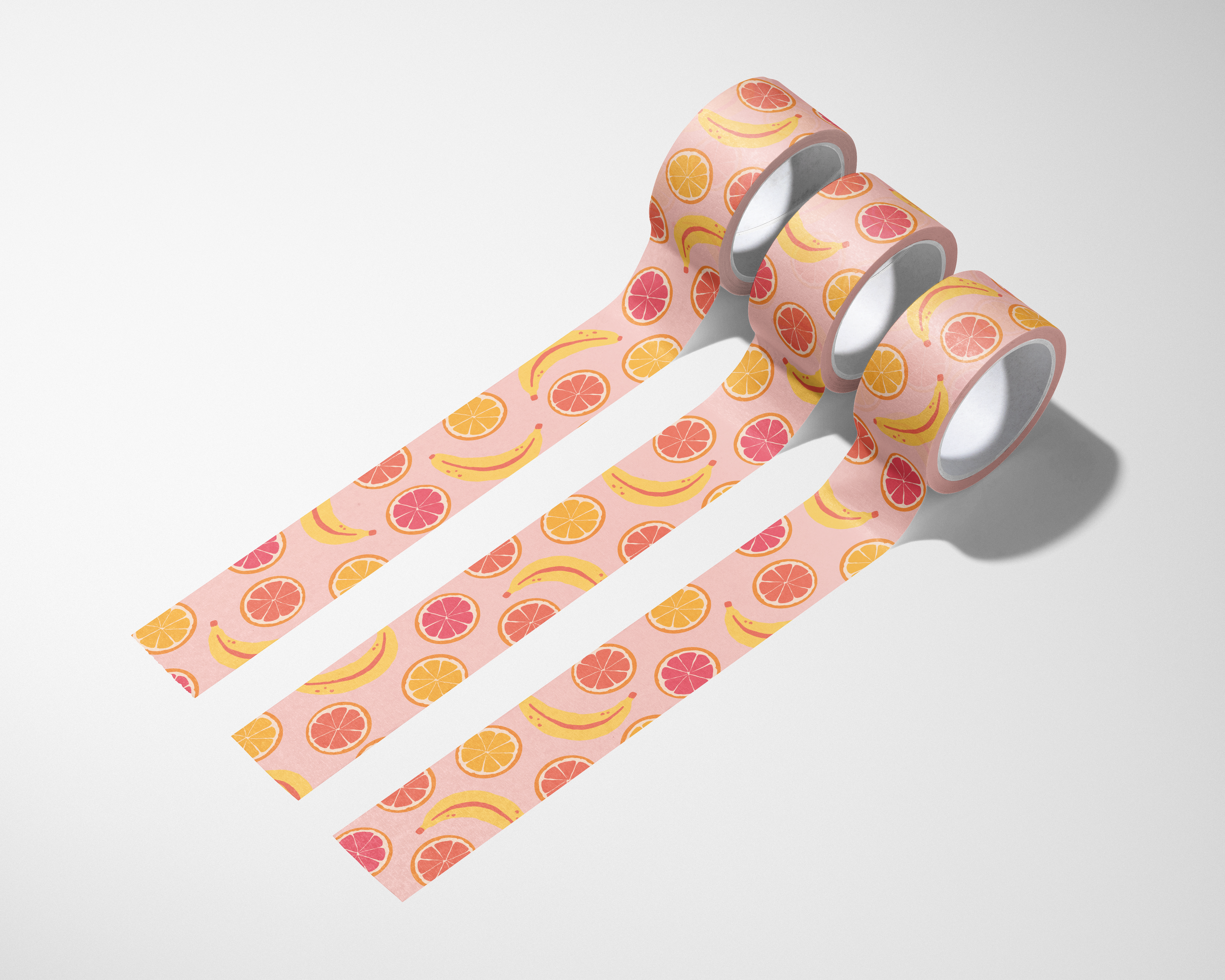 Grapefruit & Bananas Washi Tape