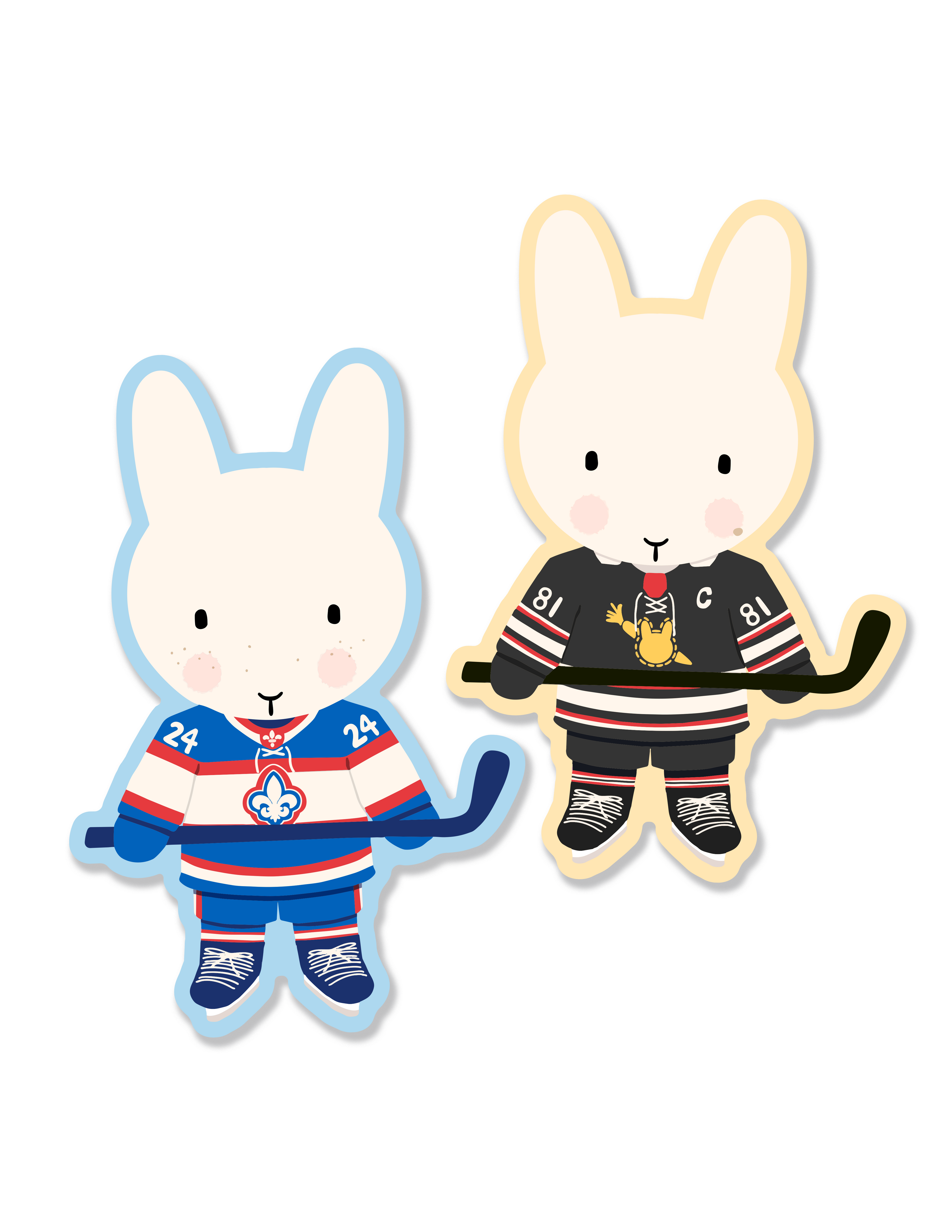 Heated Rivalry Hockey Clem the Bun Stickers