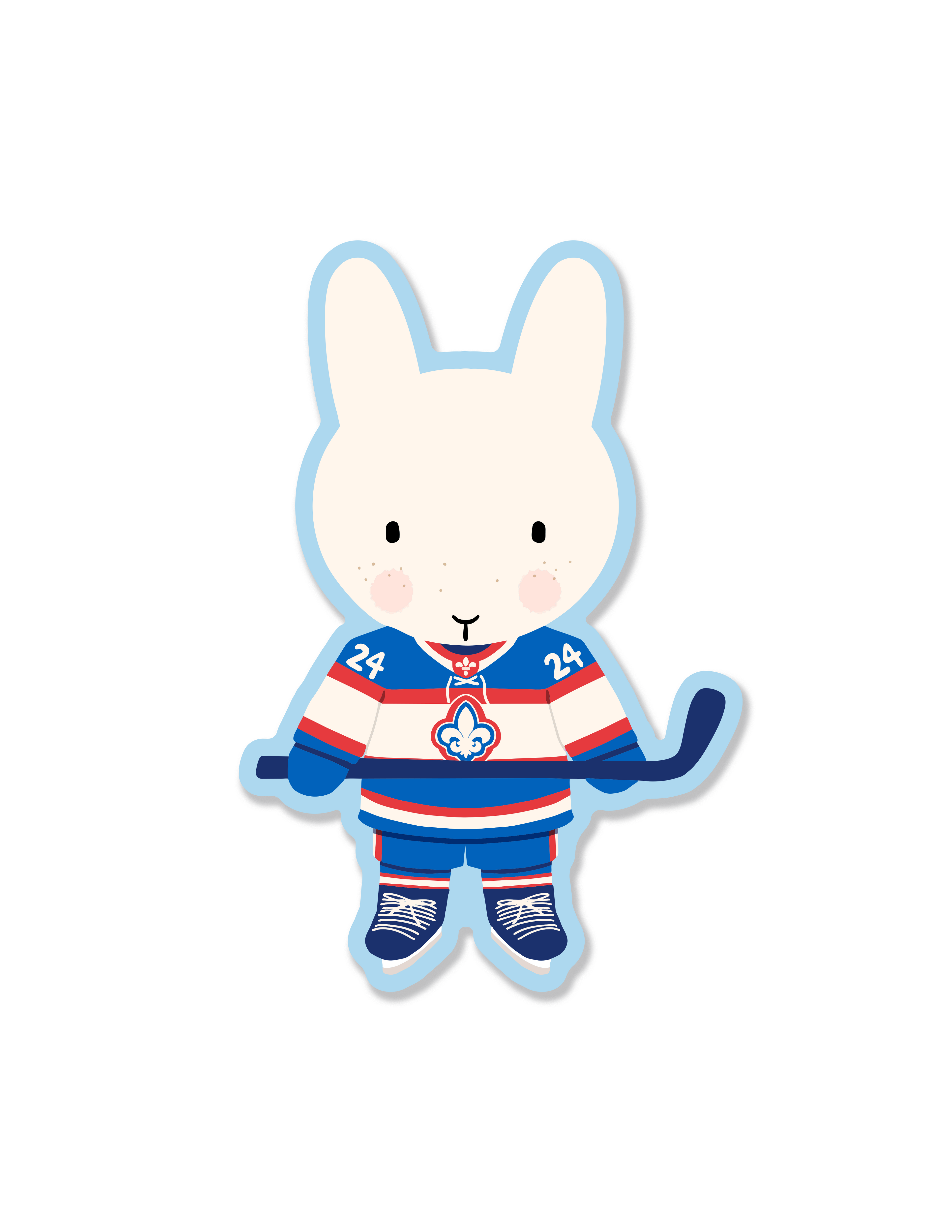 Heated Rivalry Hockey Clem the Bun Stickers