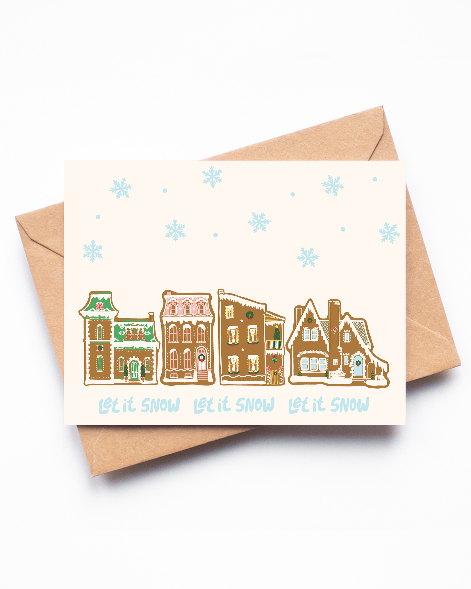 Let It Snow Let It Snow Let It Snow Home for the Holidays Card