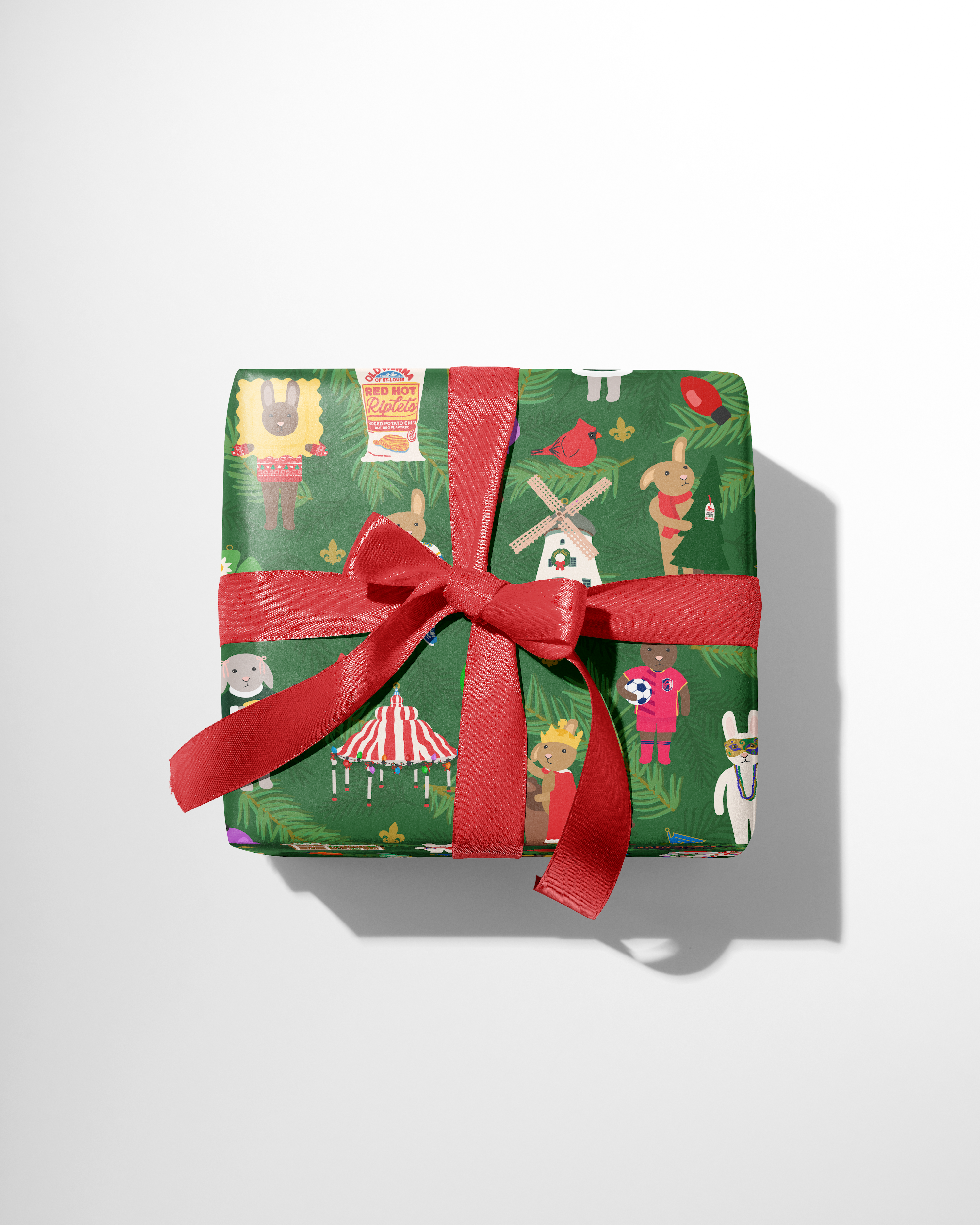 Holiday Gift Wrap: "Hoppin' Around the Christmas Tree," A Saint Louis Christmas Collection