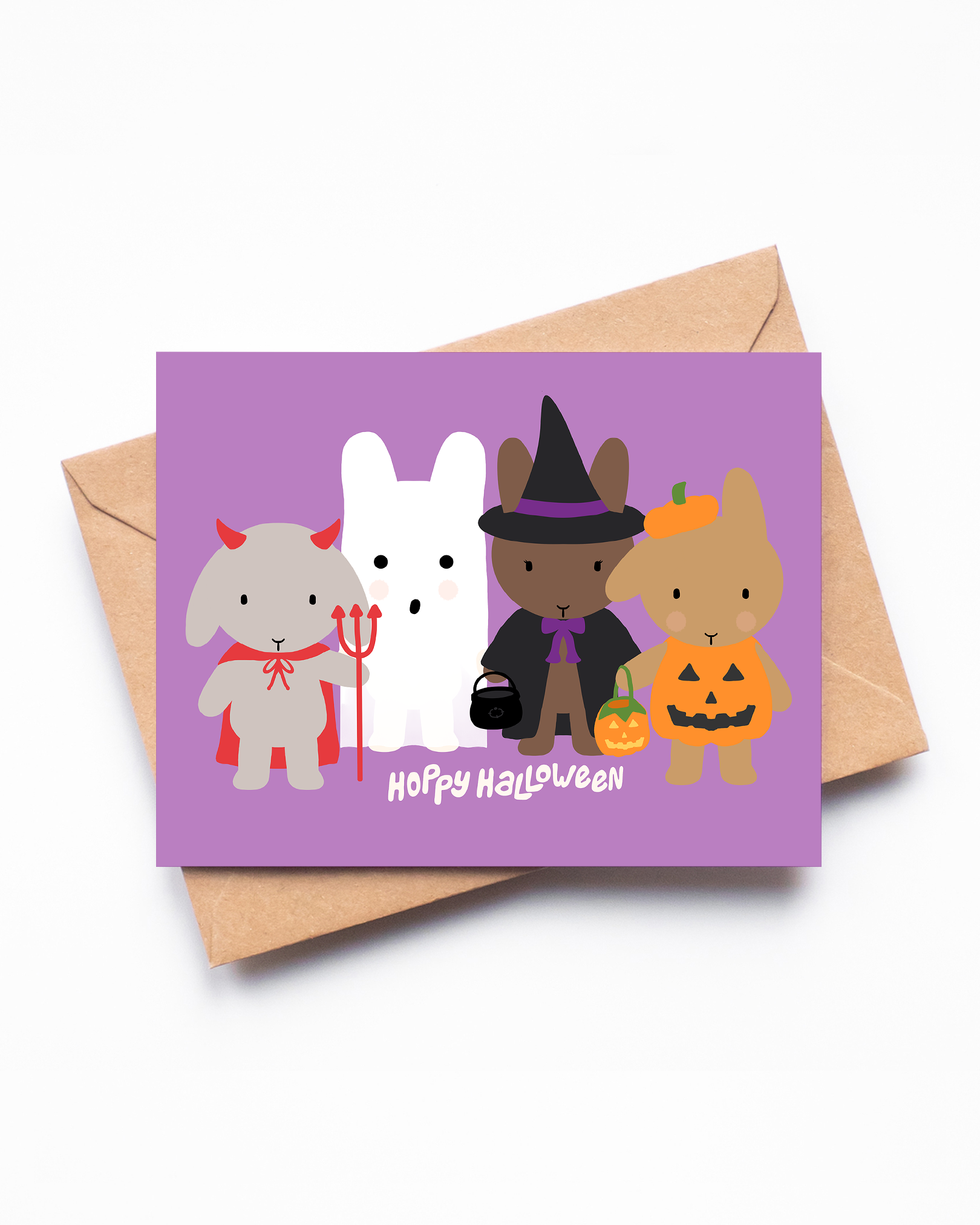 Hoppy Halloween Card
