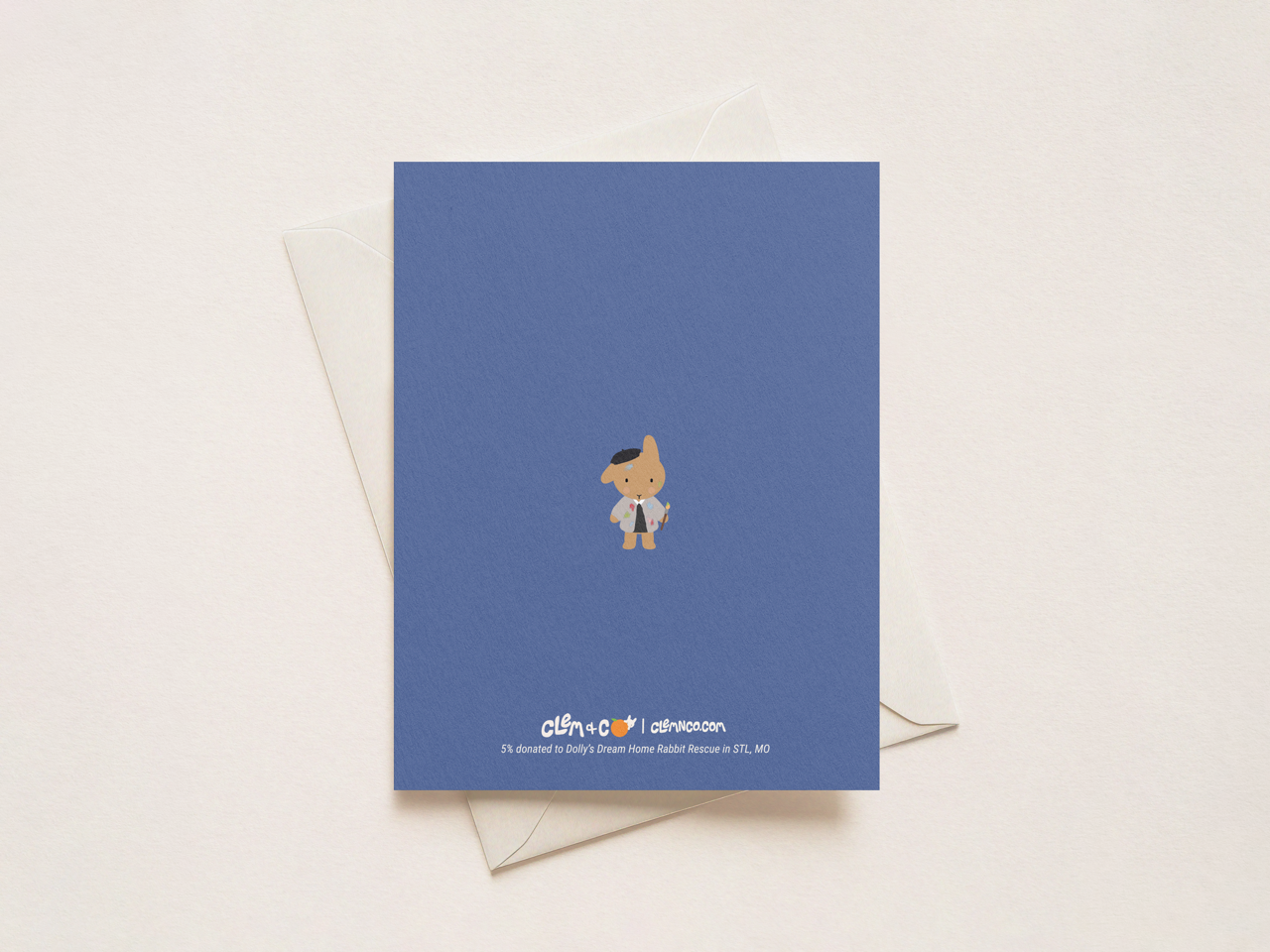 Van Gogh Ear Bunny Birthday Card