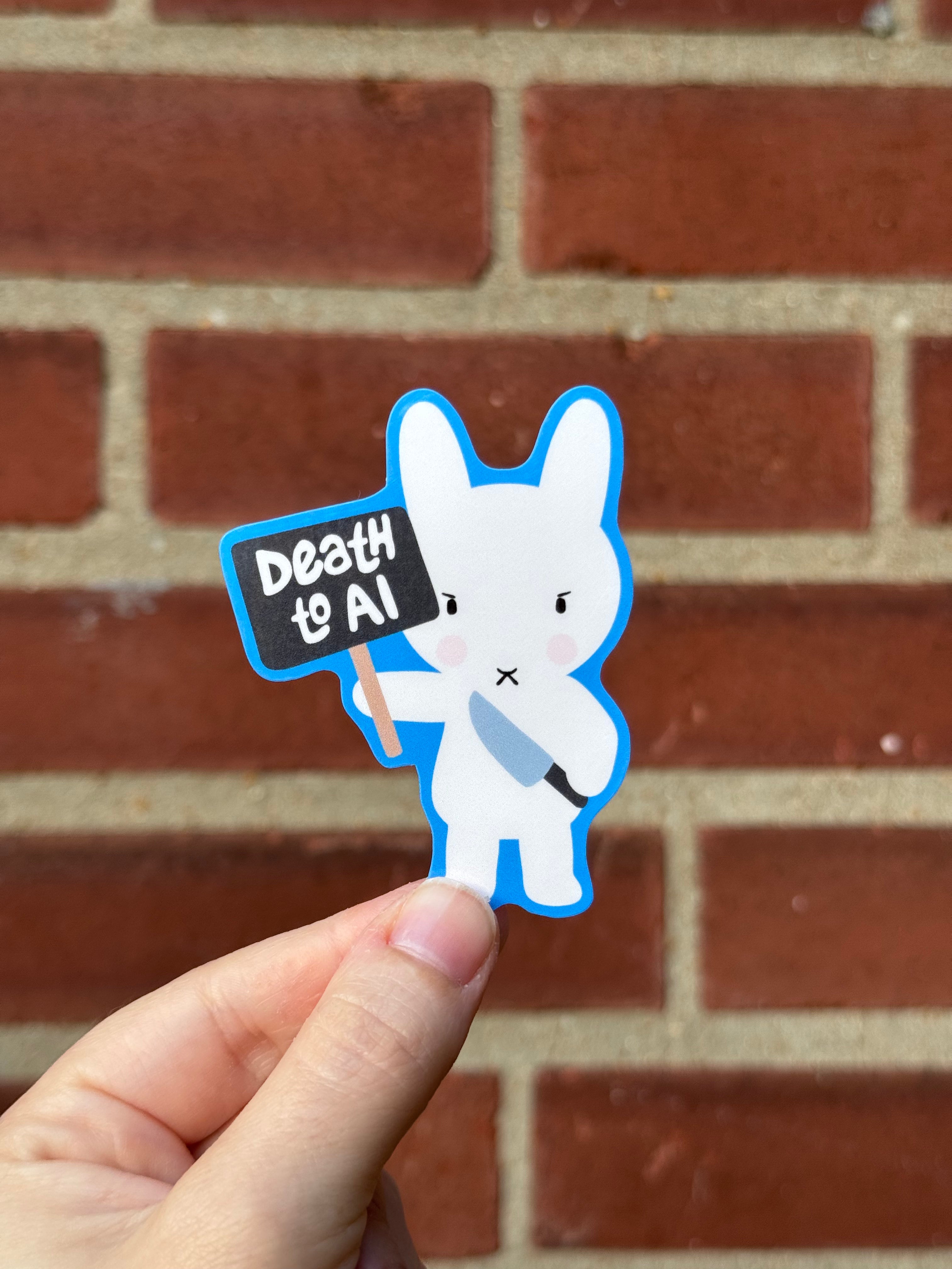 Death to AI Sticker