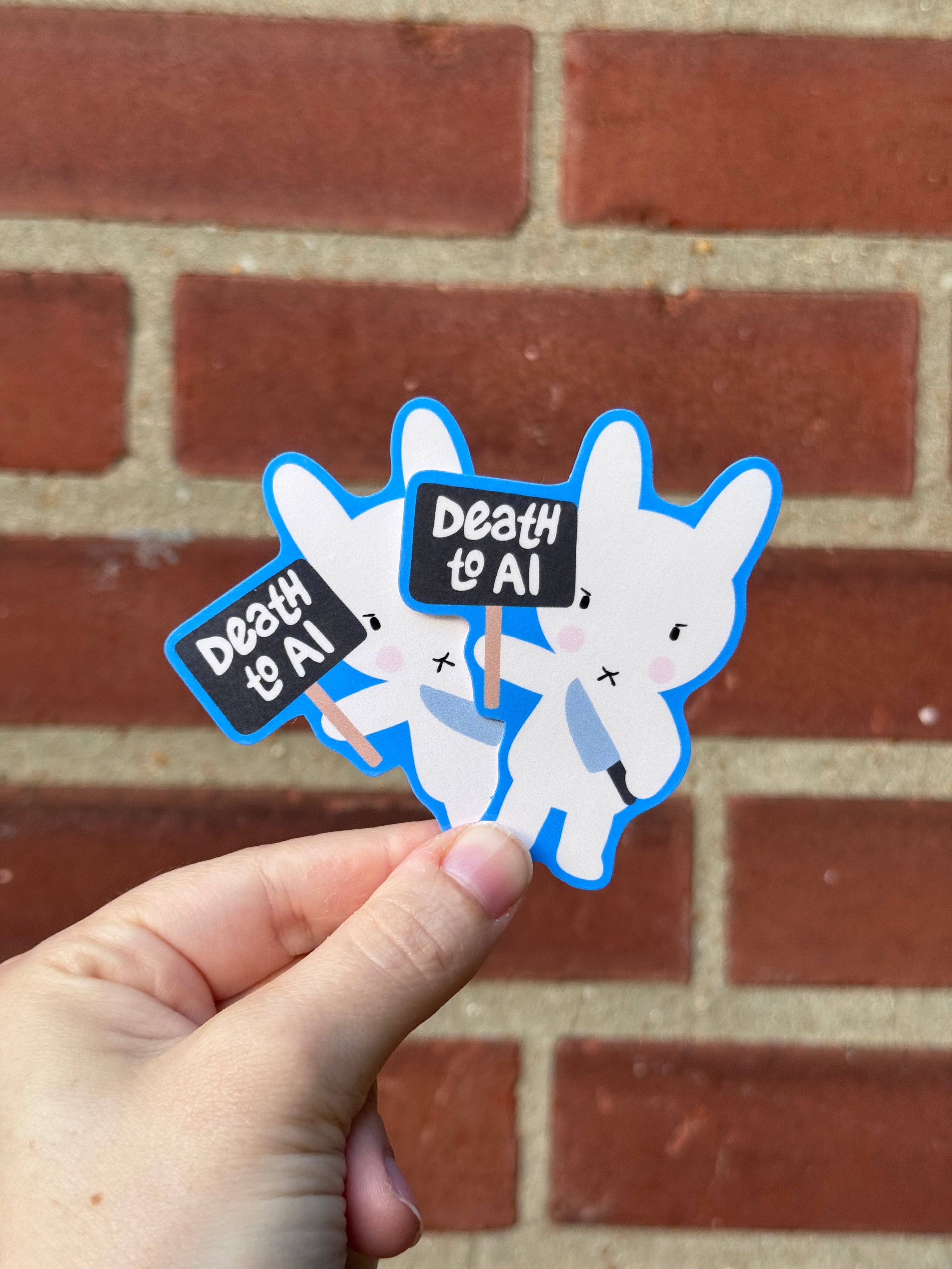 Death to AI Sticker