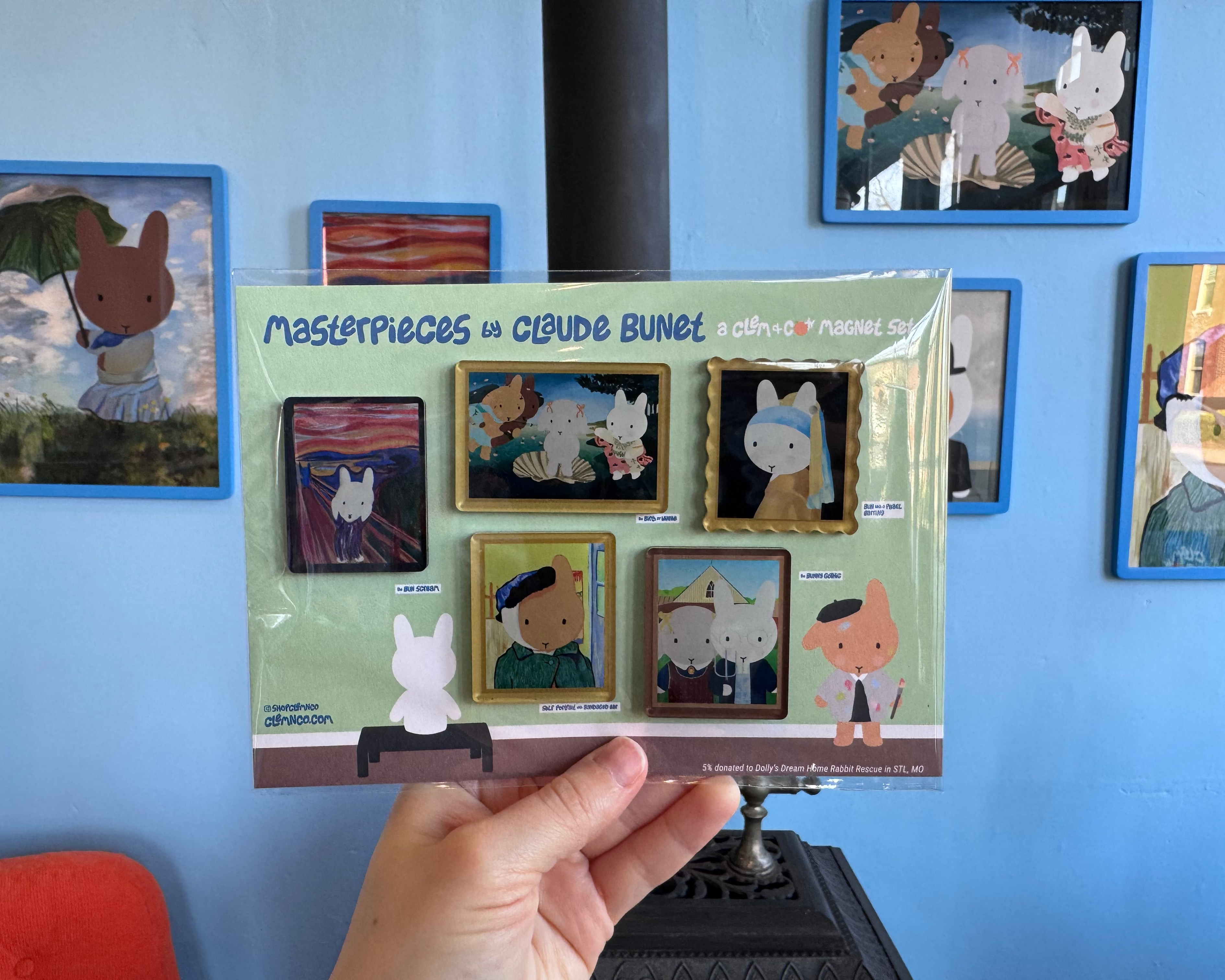 Claude Bunet's Portraiture Magnet Set