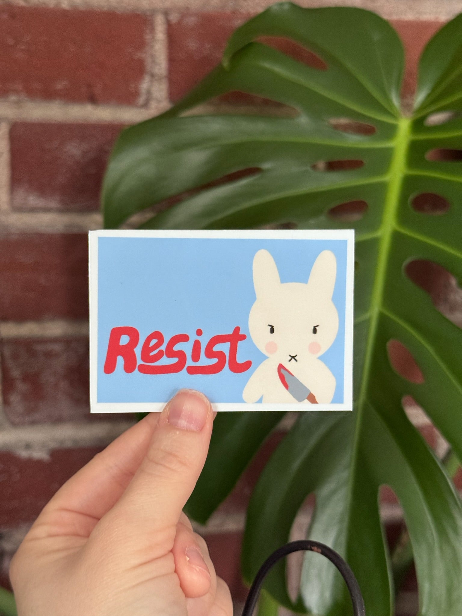 Clem the Bun Resists! Sticker