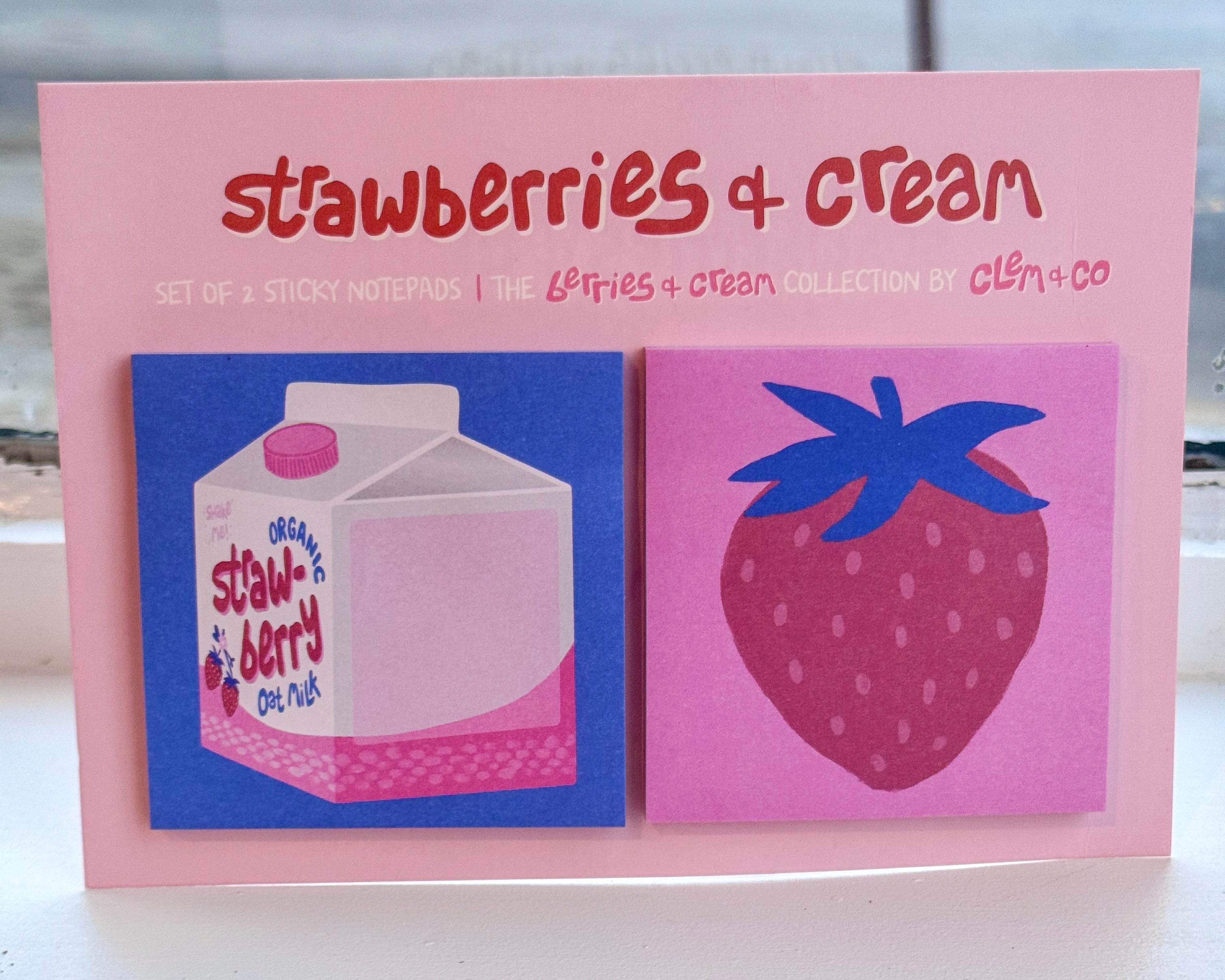 Berries & Cream Sticky Note Set