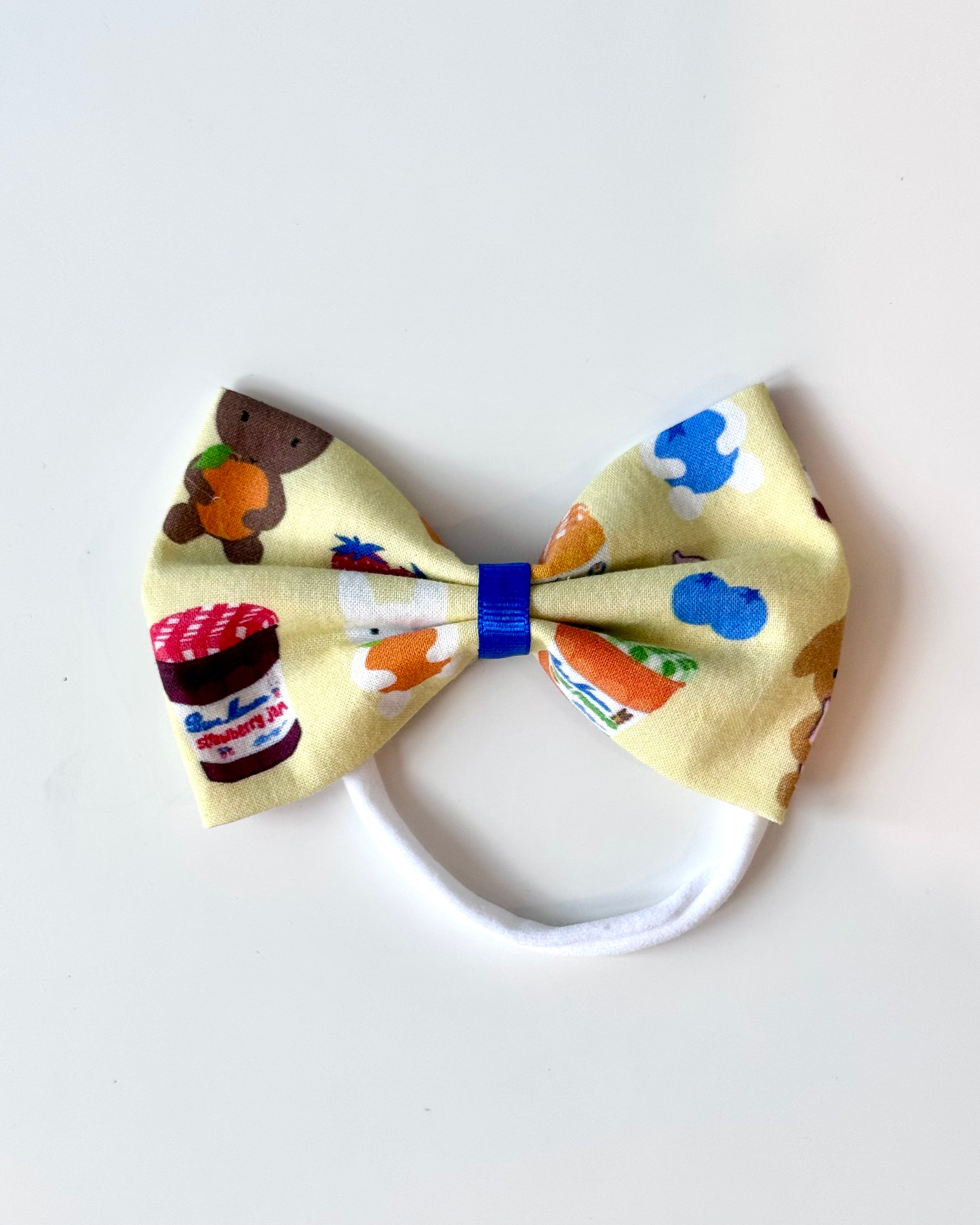 "Bun Maman" Bunnies & Jam Headband Bow - Clem & Co x Sweets for Reese
