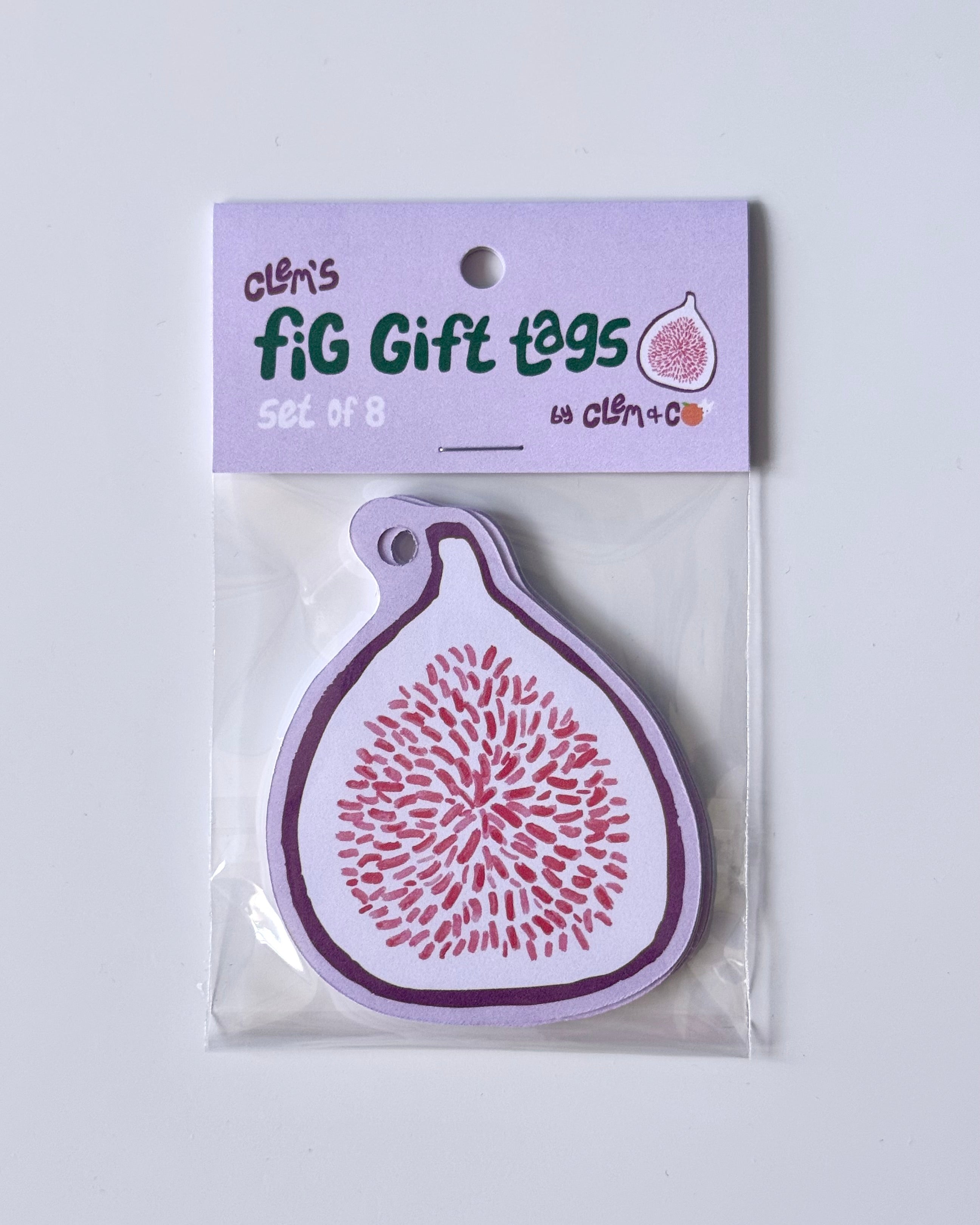 Fig Gift Tag Set of 8