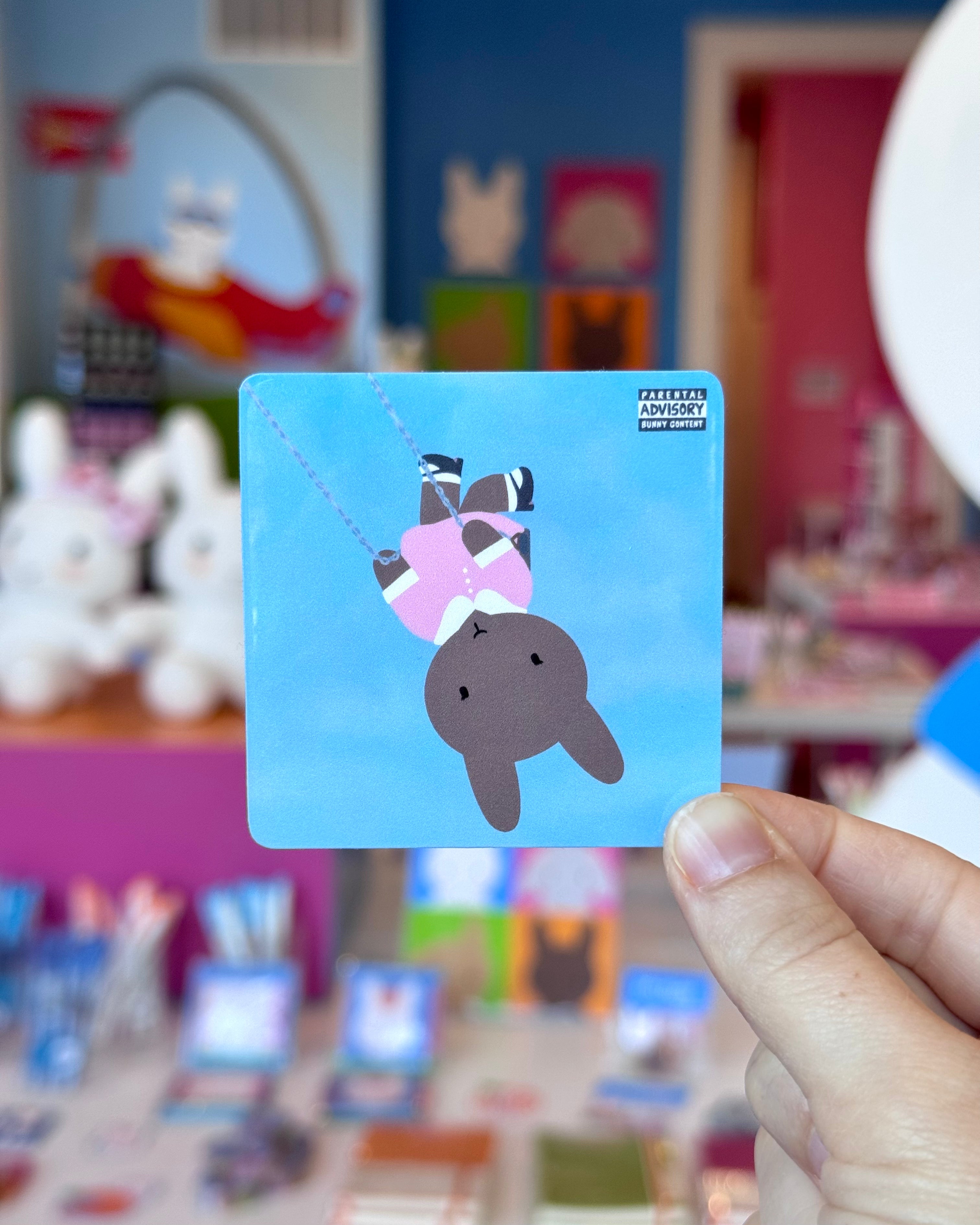you seem pretty sad for a bunny so in love - Luna Bunrigo Sticker