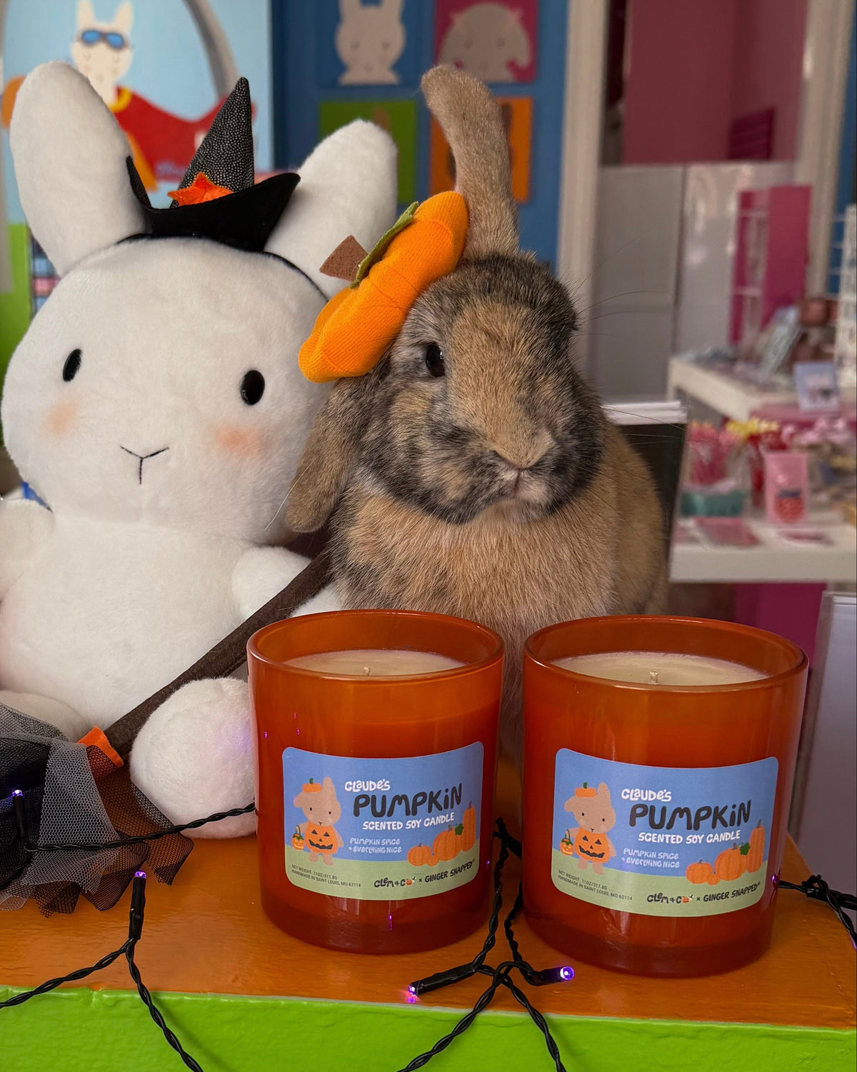 Claude's Pumpkin Candle - Clem & Co x Ginger Snapped