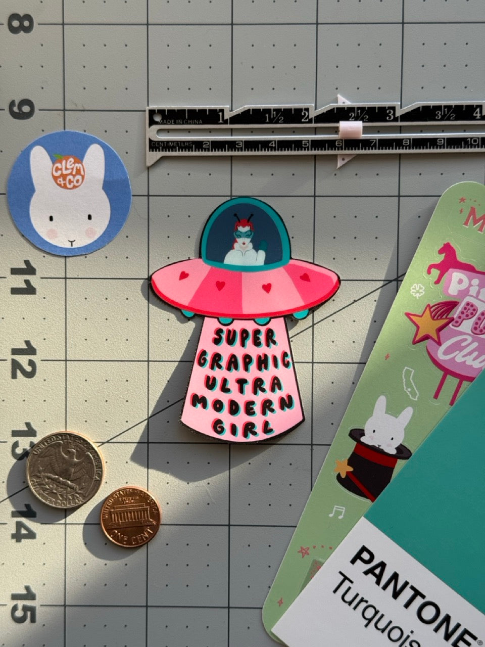 Super Graphic Ultra Modern Girl Sticker