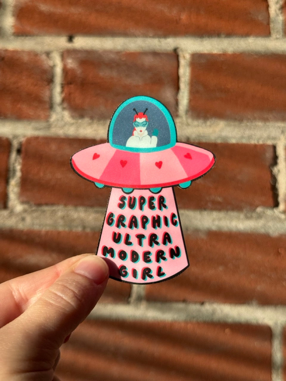 Super Graphic Ultra Modern Girl Sticker