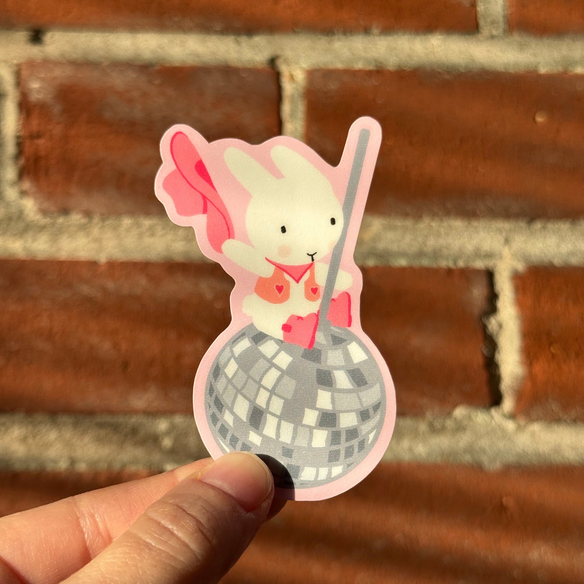 Clem the Bun Disco Cowgirl Sticker