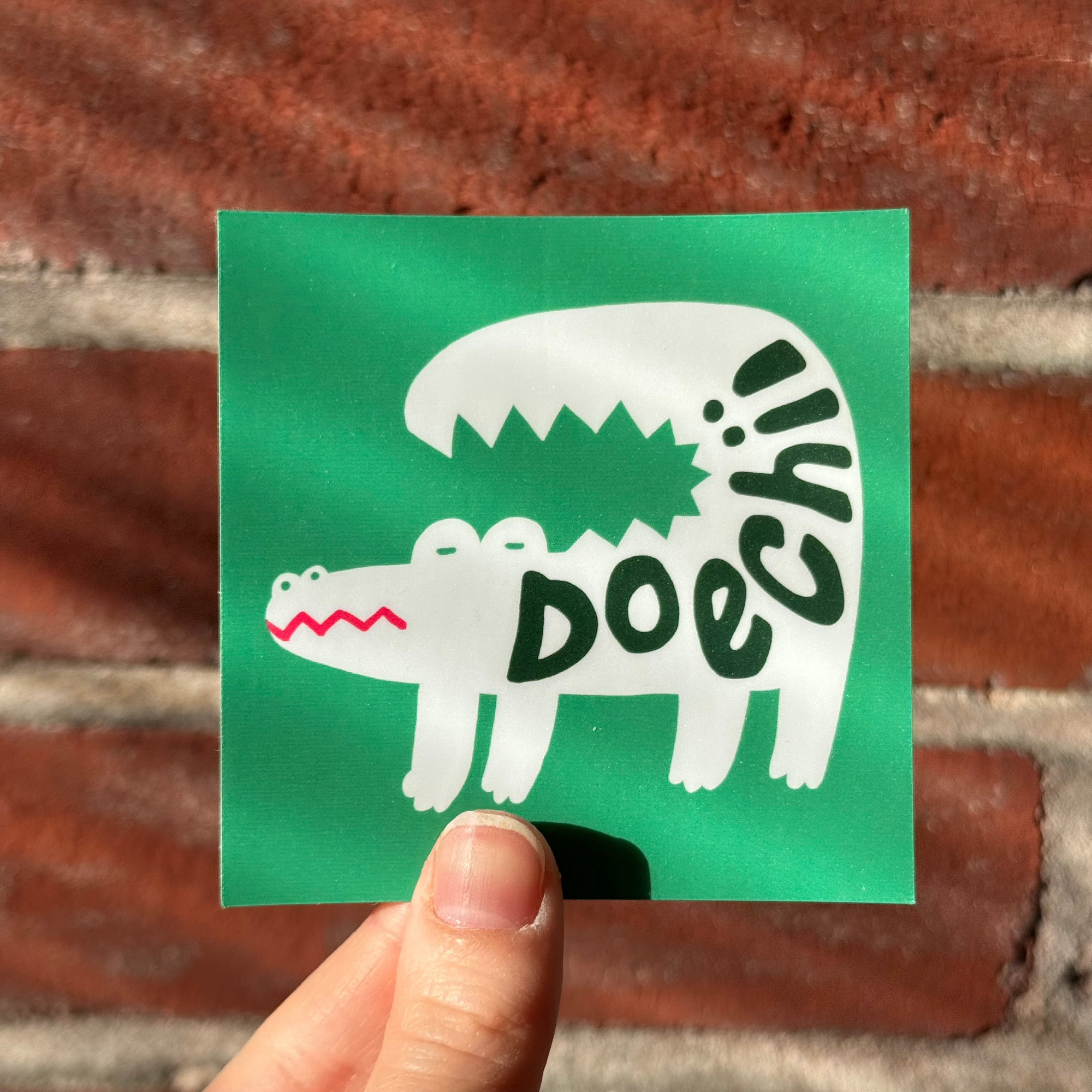 Doechii the Swamp Princess Alligator Sticker