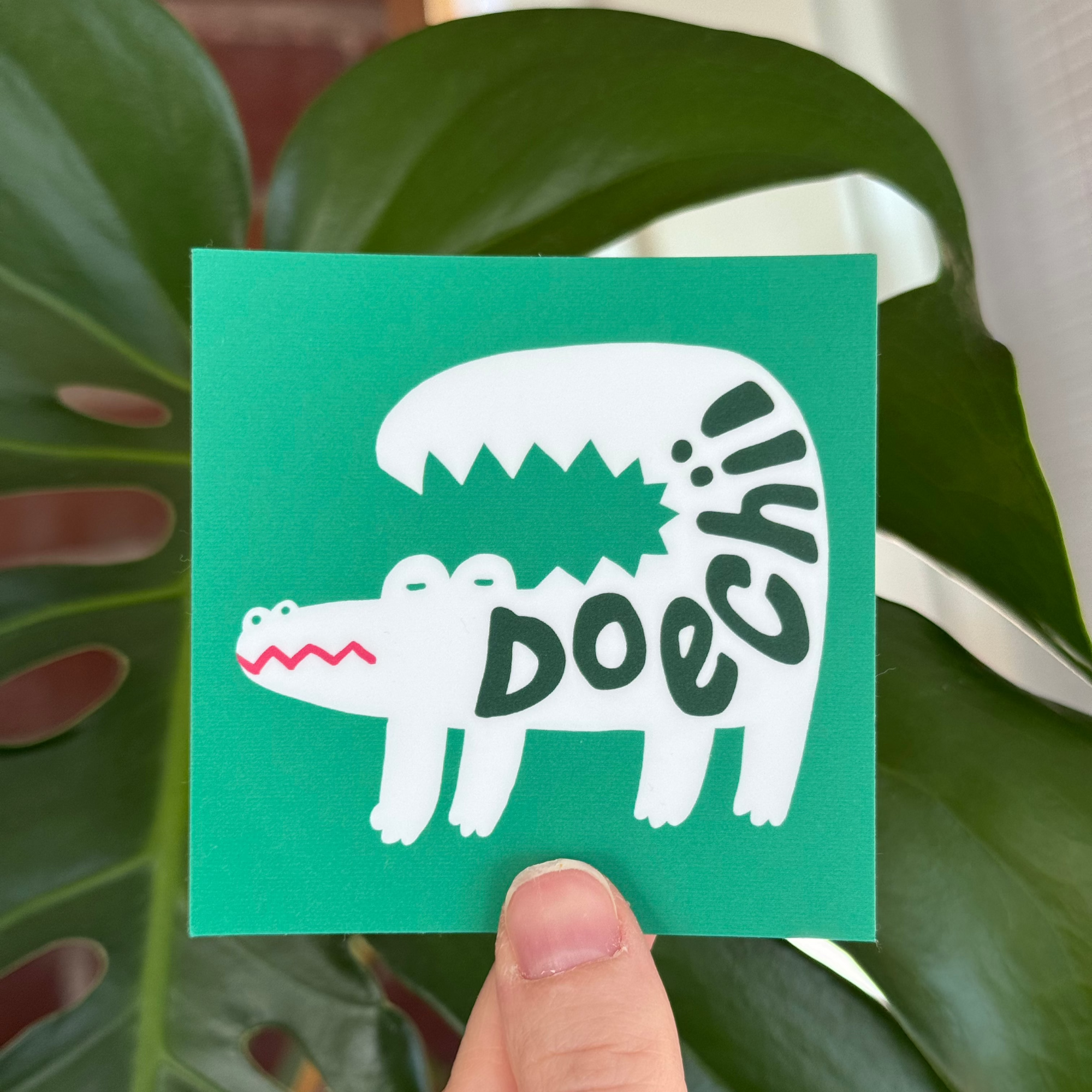 Doechii the Swamp Princess Alligator Sticker
