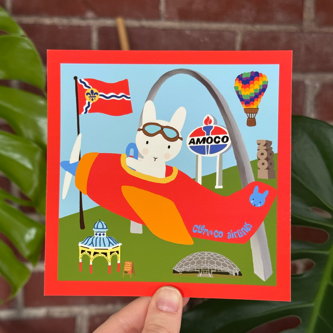 Meet Clem the Bun in Saint Louis Print