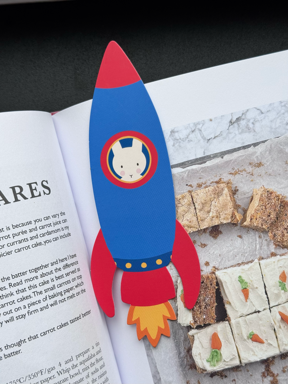 Clem the Bun Rocket Ship Bookmark