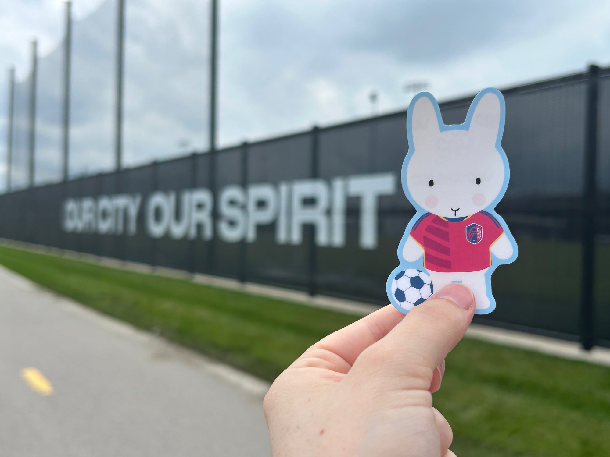 Saint Louis City Soccer Clem the Bun Sticker