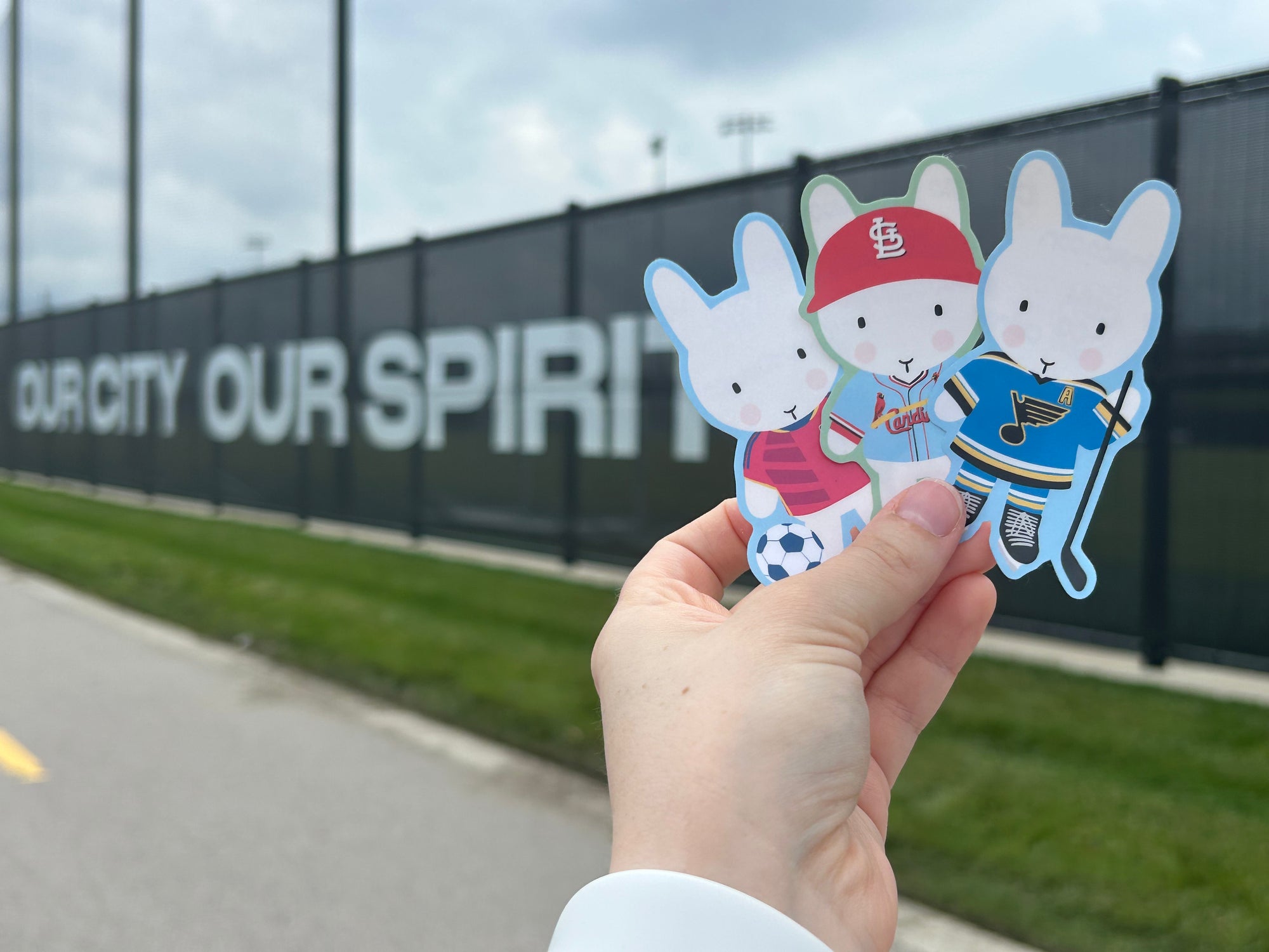 Saint Louis City Soccer Clem the Bun Sticker