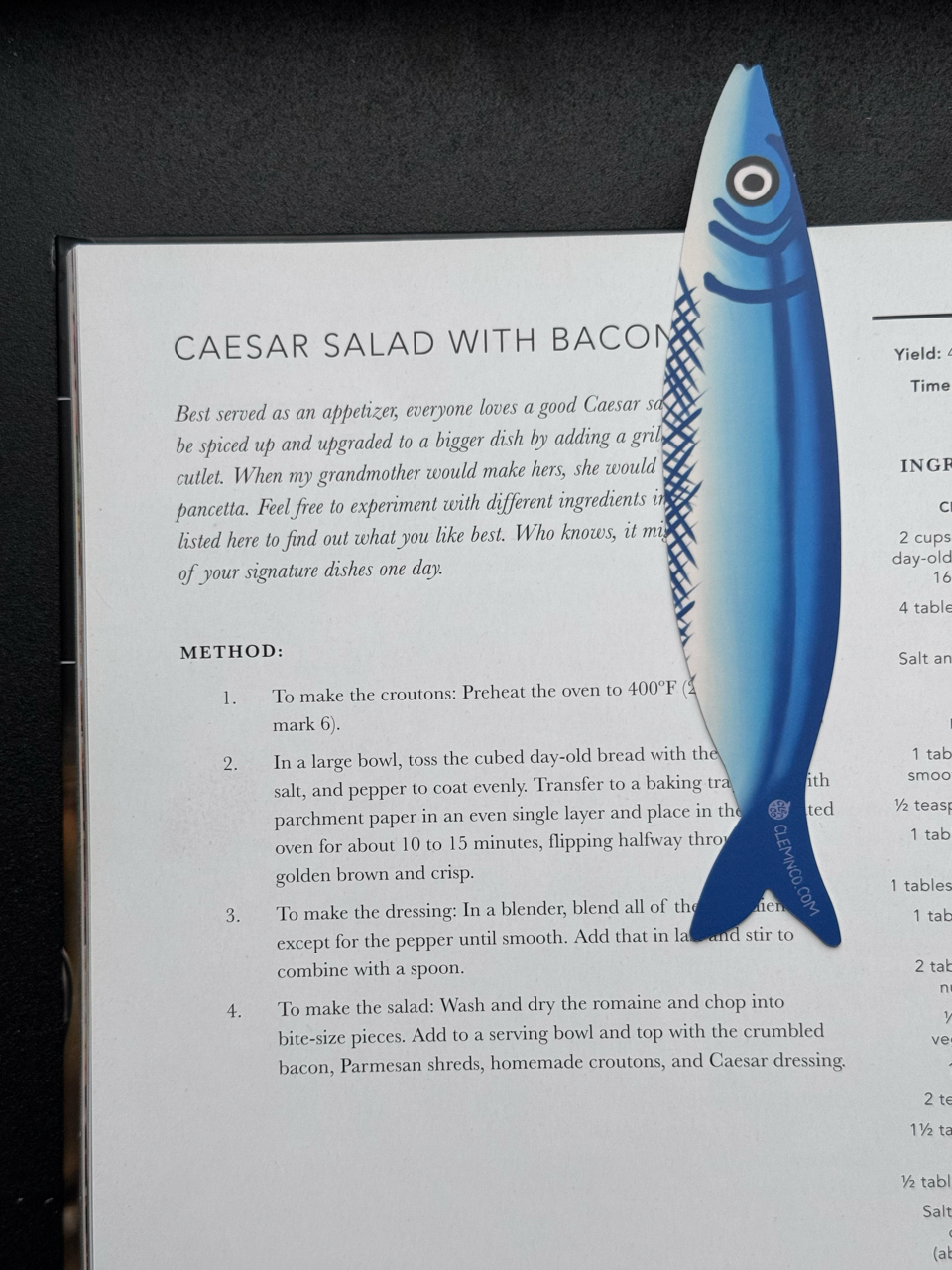 Sardine Bookmark