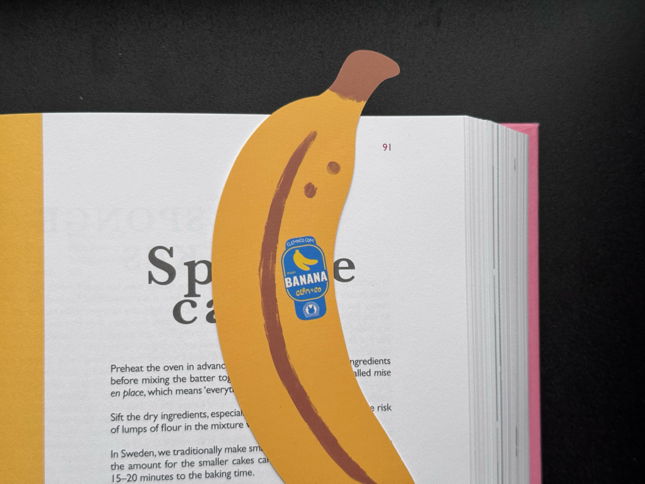 Banana Bookmark