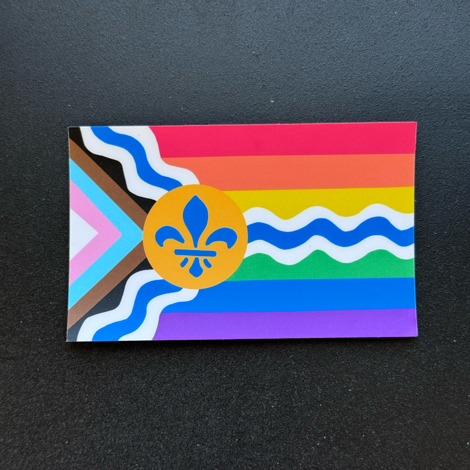 Saint Louis Pride Flag Sticker