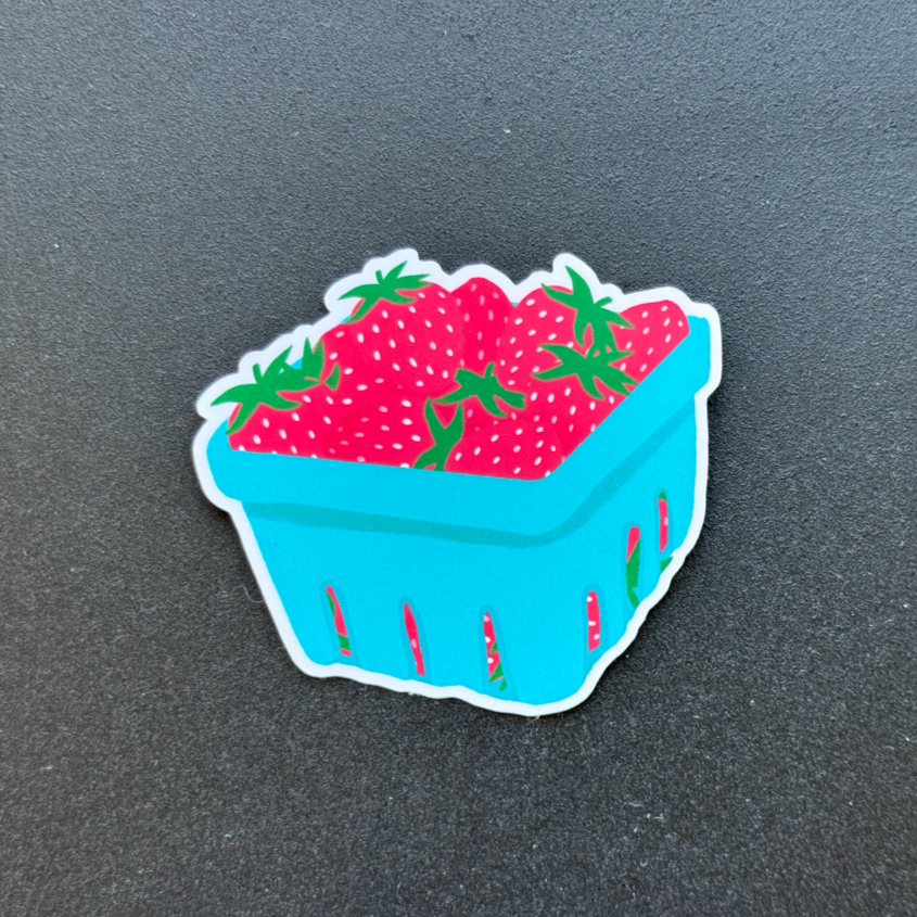 Strawberry Carton Sticker
