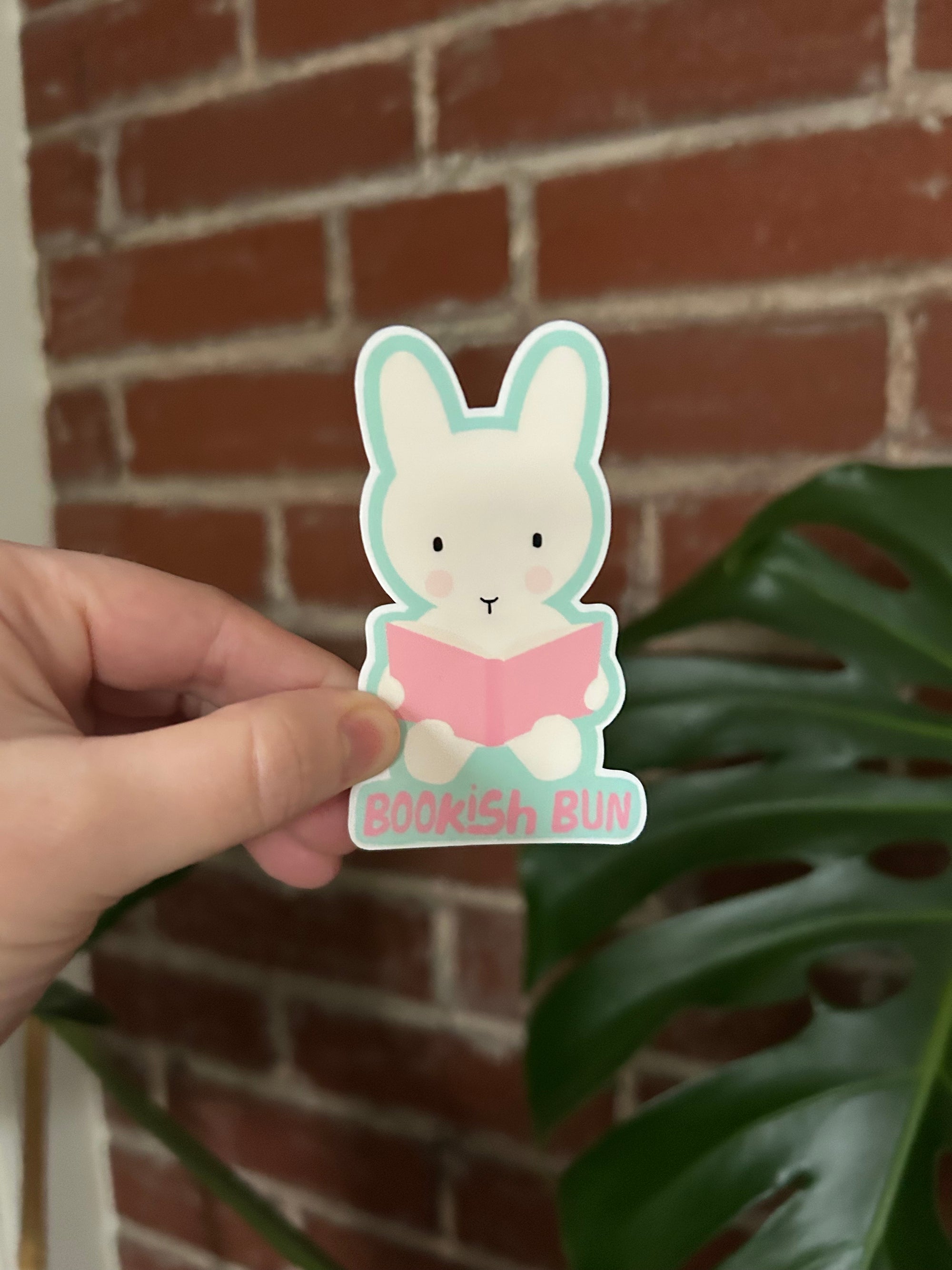 Clem the Bookish Bun Sticker