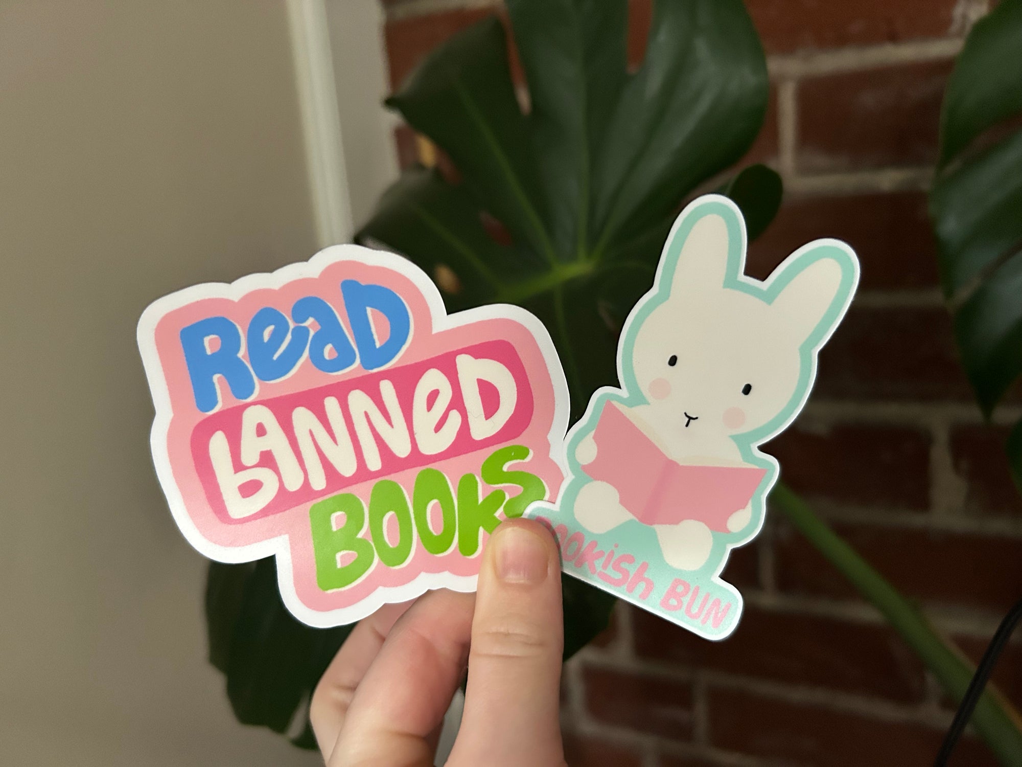 Clem the Bookish Bun Sticker