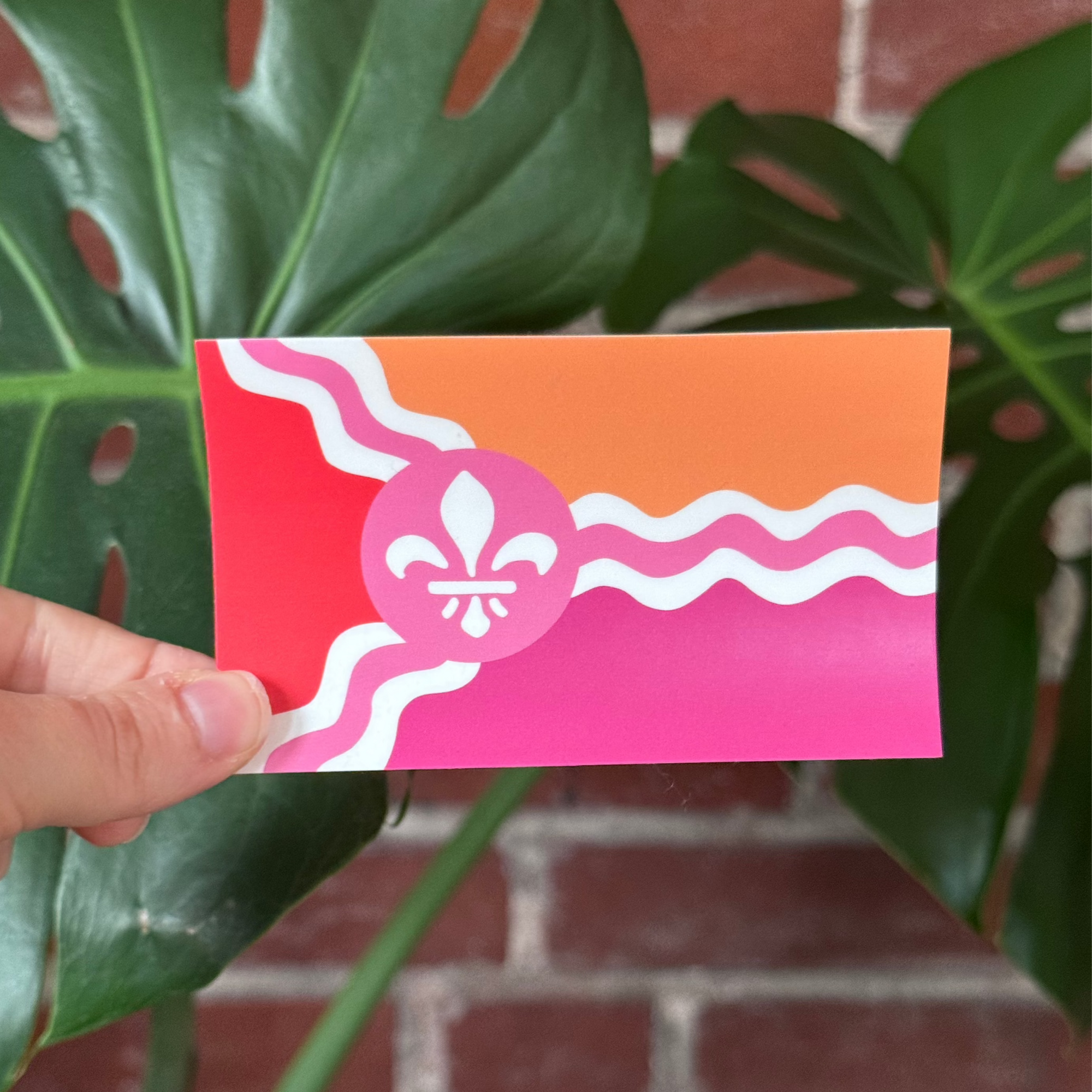 Saint Louis Lesbian Pride Flag Sticker
