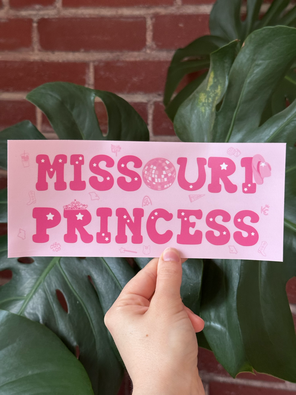 Missouri Princess Bumper Sticker