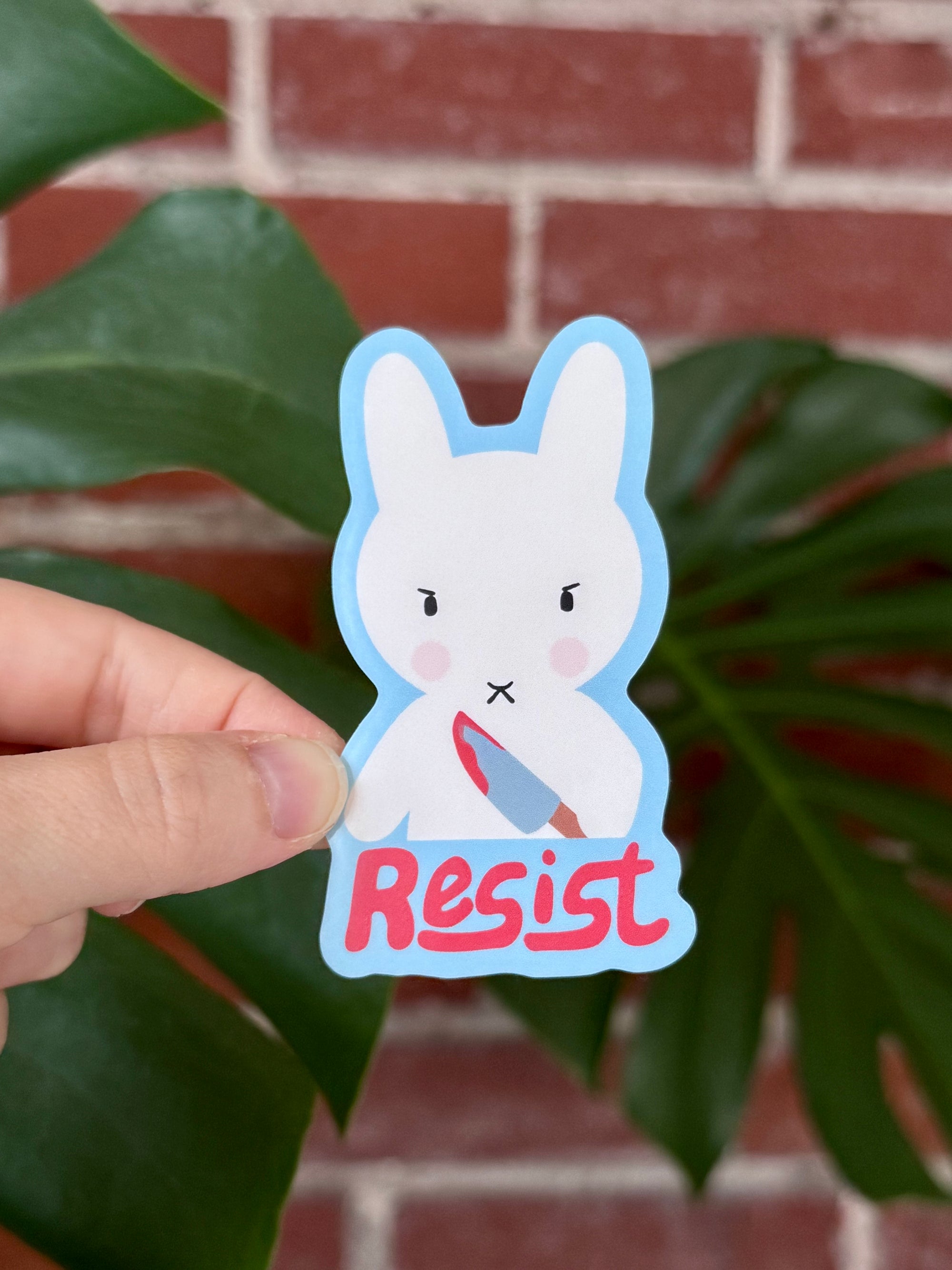 Clem the Bun Resists! Sticker