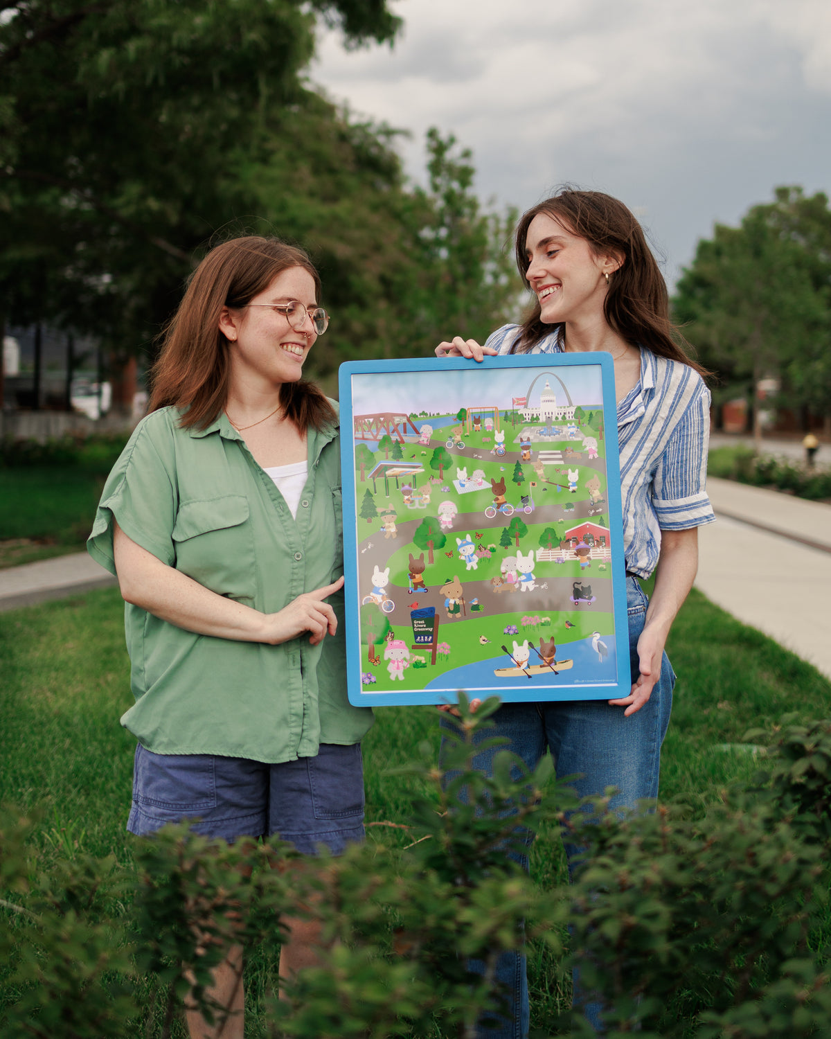Greenway Pals Art Print - Clem & Co x Great Rivers Greenway