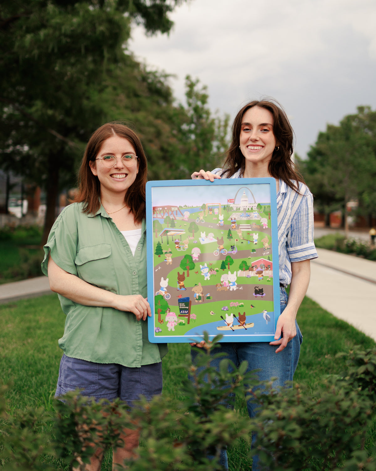 Greenway Pals Art Print - Clem & Co x Great Rivers Greenway