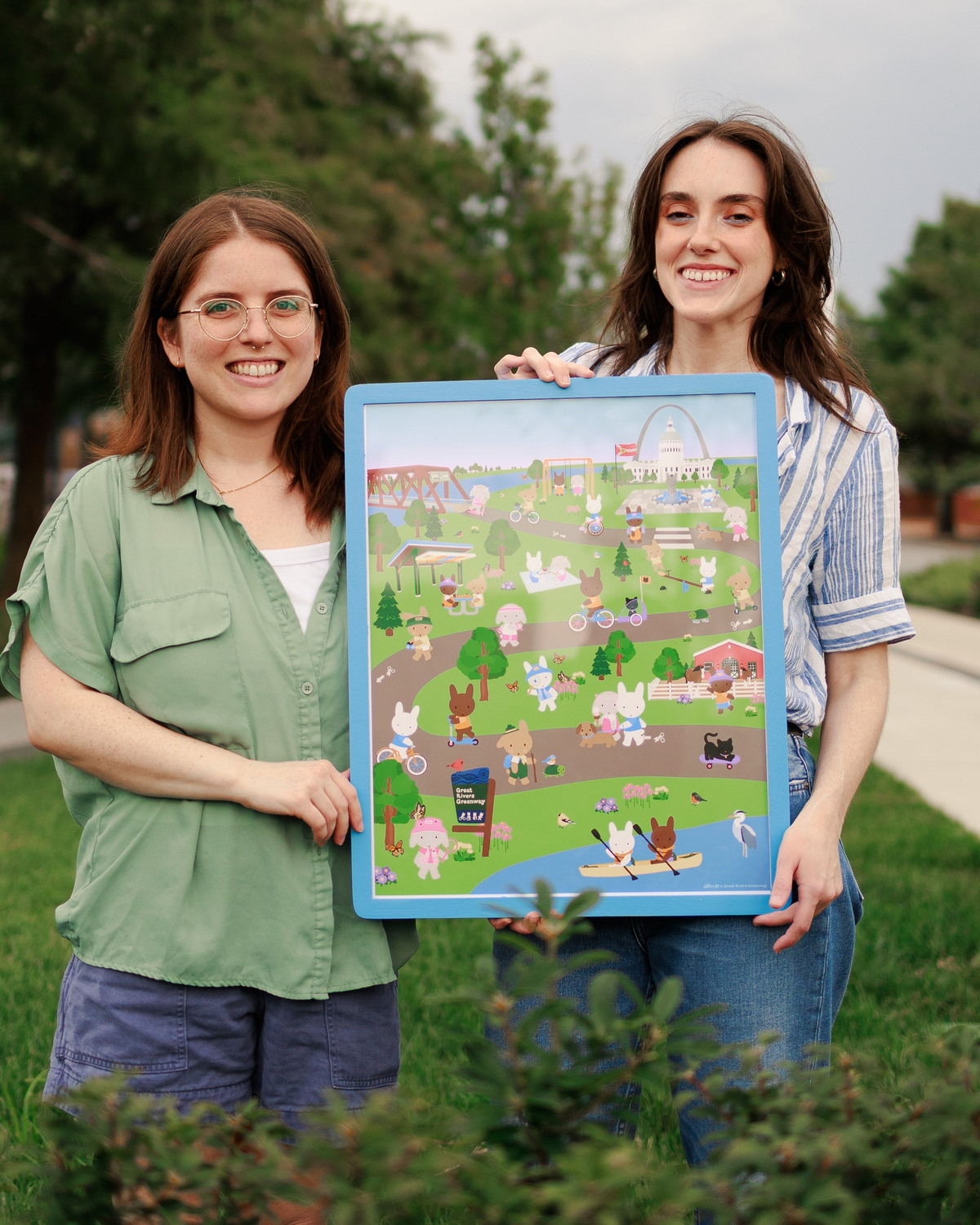 Greenway Pals Art Print - Clem & Co x Great Rivers Greenway