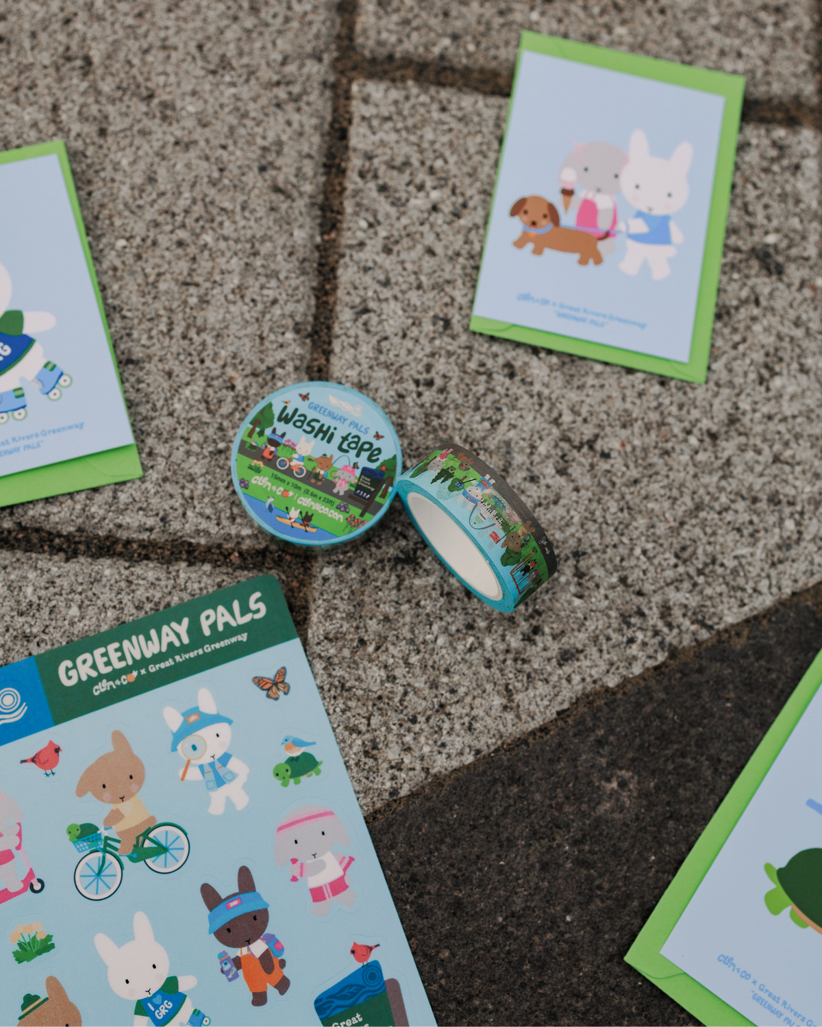 Greenway Pals Sticker Sheet - Clem & Co x Great Rivers Greenway